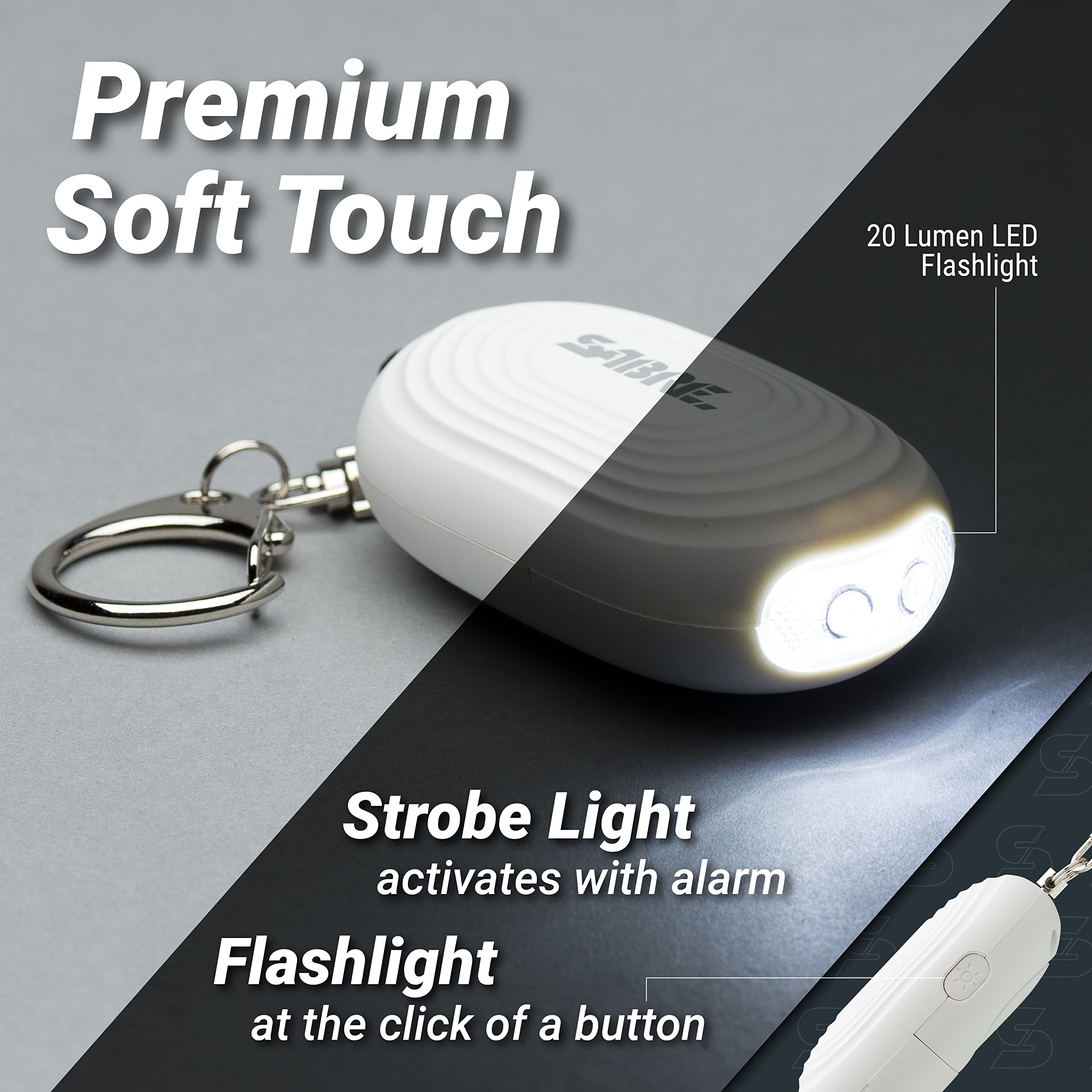 SABRE Personal Safety Kit with Pepper Spray and 2-in-1 Personal Alarm with LED Light, 0.54 fl oz, 25 Bursts,130dB Alarm, Audible Up to 1,250 Feet thumbnail 8