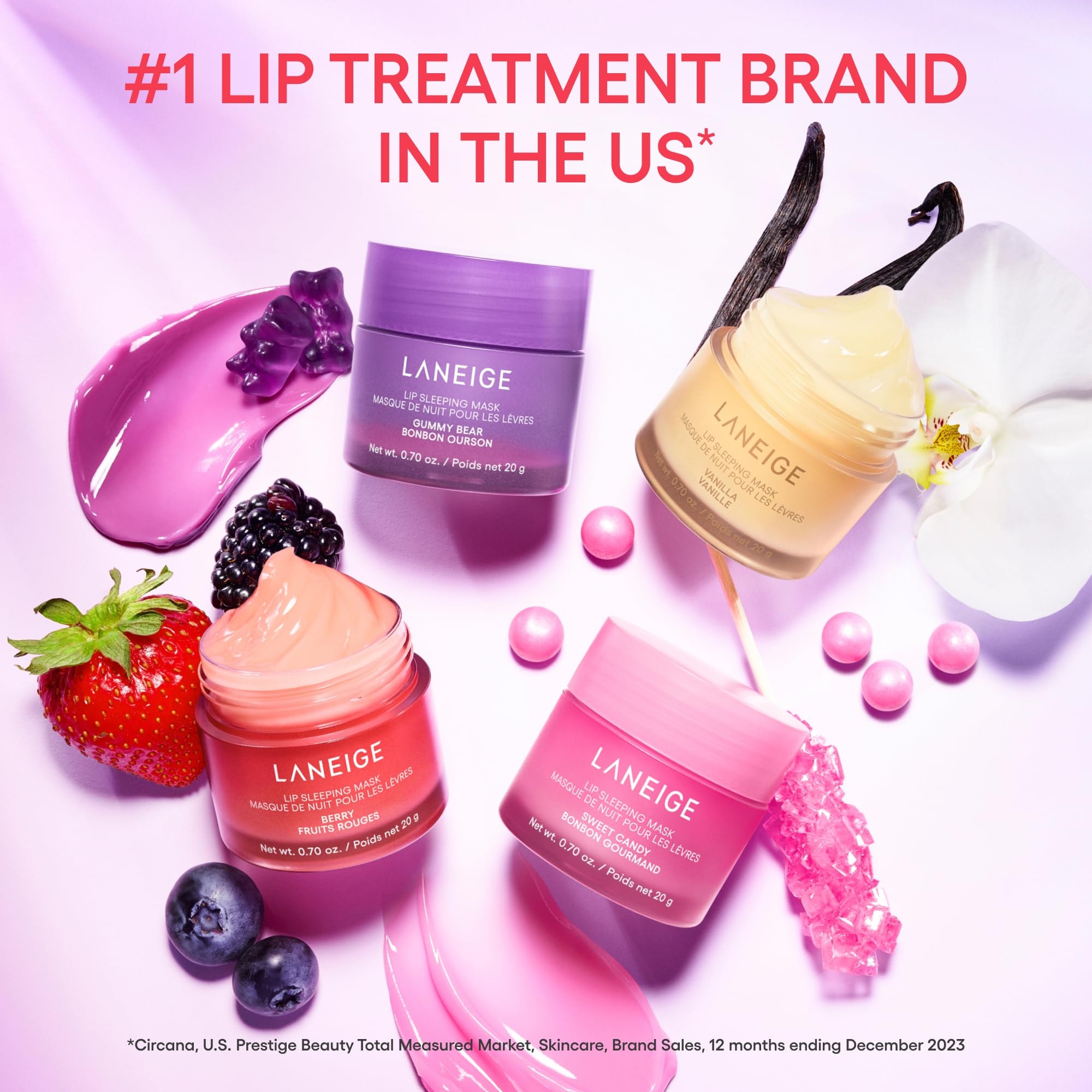 LANEIGE Lip Sleeping Mask: Nourish, Hydrate, Vitamin C, Murumuru & Shea Butter, Antioxidants, Flaky, Dry Lips - Image 11
