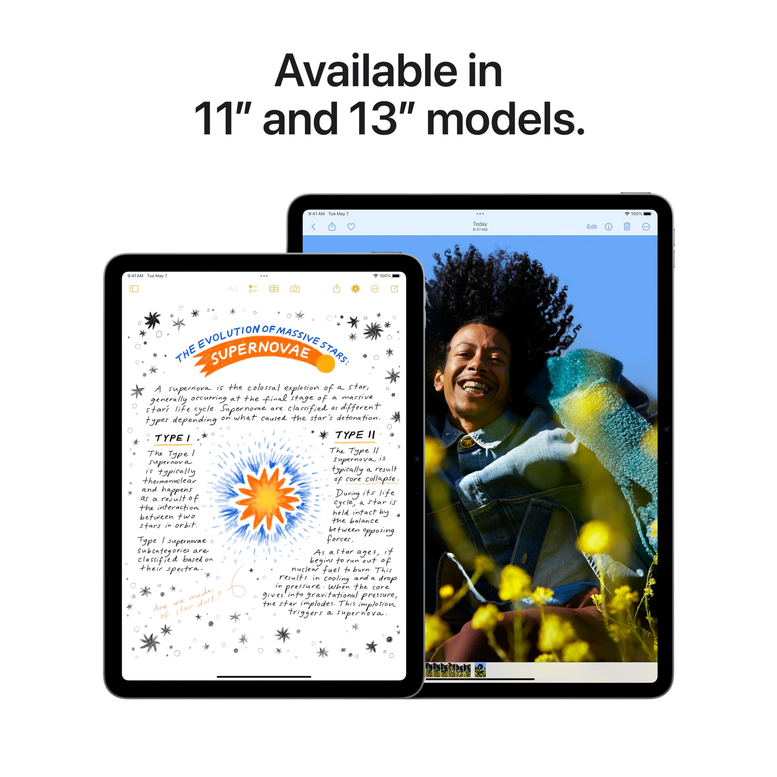 Apple iPad Air 13-inch (M2): Built for Apple Intelligence, Liquid Retina Display, 128GB, 12MP Front/Back Camera, Wi-Fi 6E, Touch ID, All-Day Battery Life — Purple