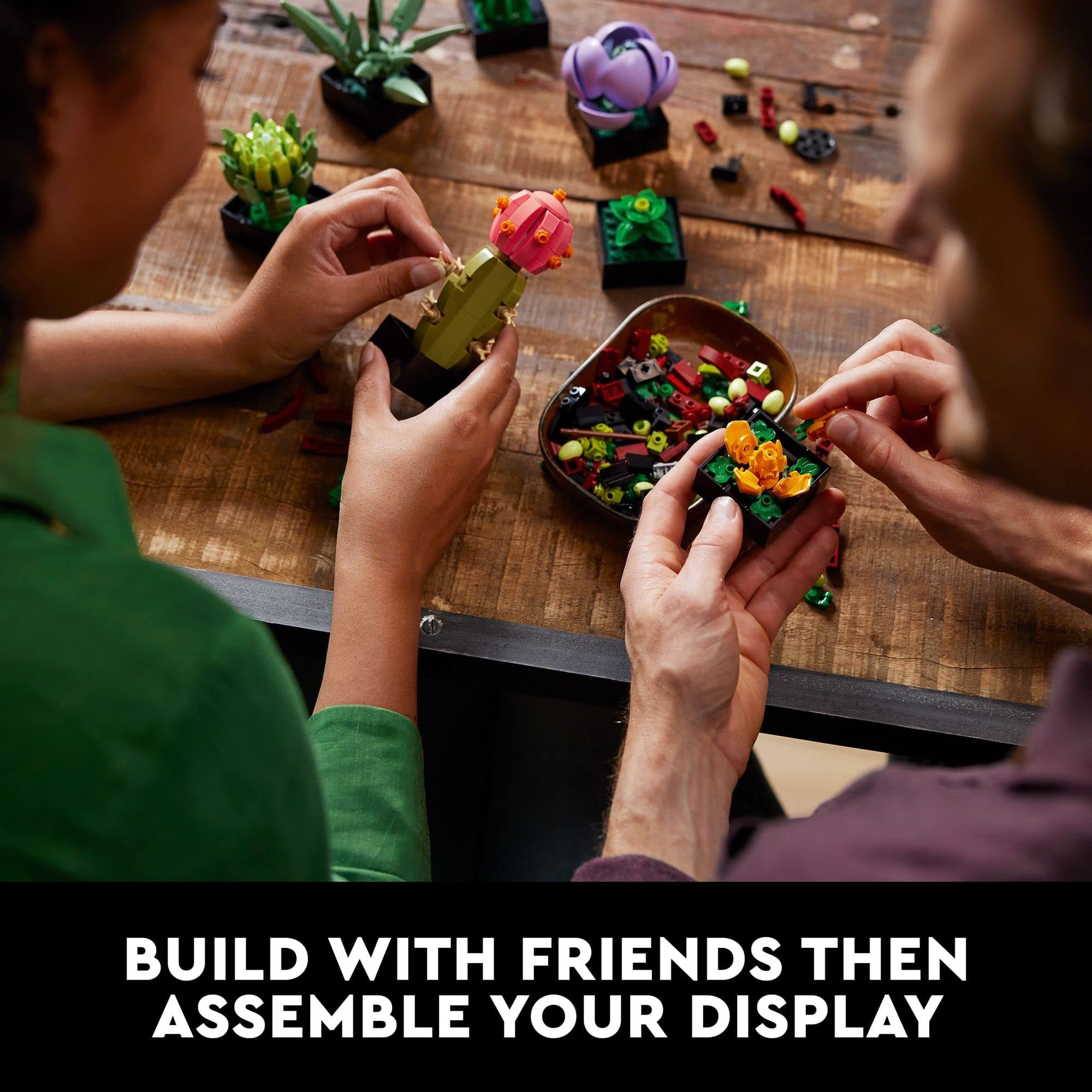 LEGO Botanicals Succulents - Gift for Mother's Day - Artificial Indoor Plant Building Set for Home, Kitchen, Desk Decor Adults Ages 18+ - 10309 - Image 2