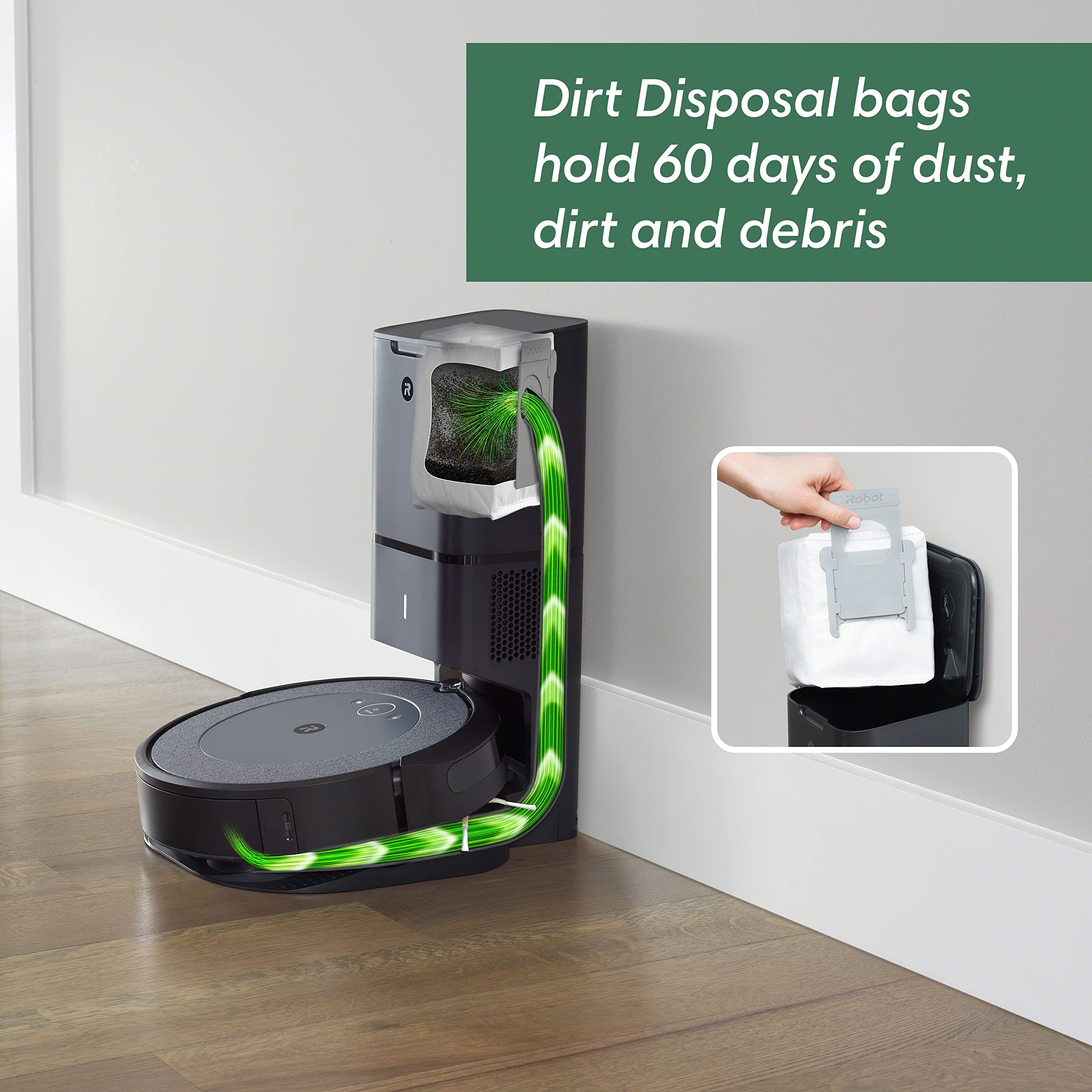 iRobot  Self-Emptying Robot Vacuum and Mop, Clean by Room with Smart Mapping, Empties Itself for Up to 60 Days, Works with Alexa, Personalized Cleaning OS: Roomba i3+ &amp; M6 Mop