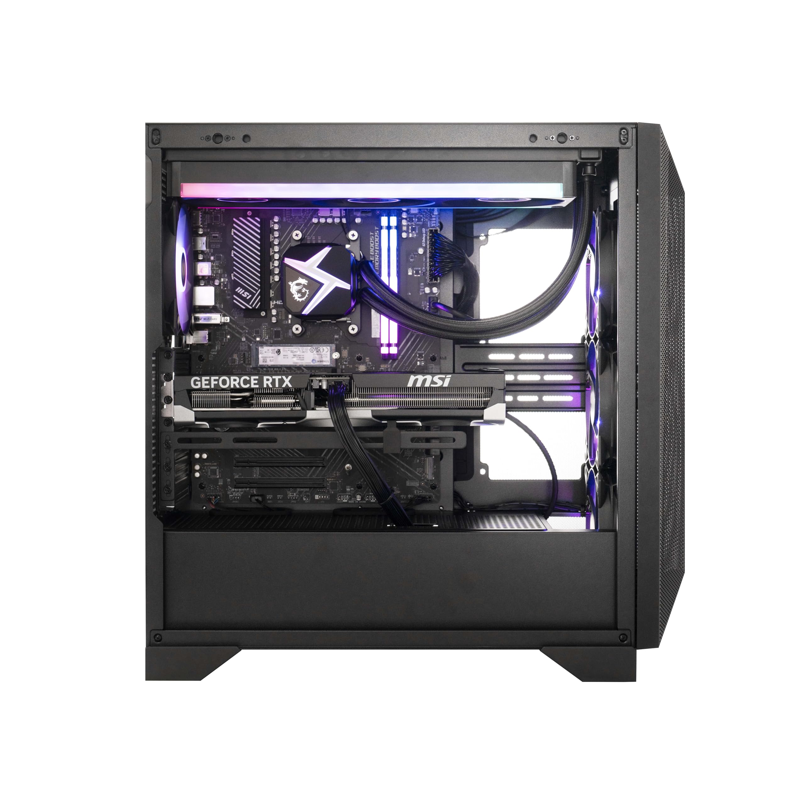 MSI Codex Z2 Gaming Desktop: AMD R7-8700F, GeForce RTX 4070, 32GB DDR5, 2TB m.2 NVMe SSD, USB Type-C, VR-Ready, Windows 11 Home : A8NUE-274US