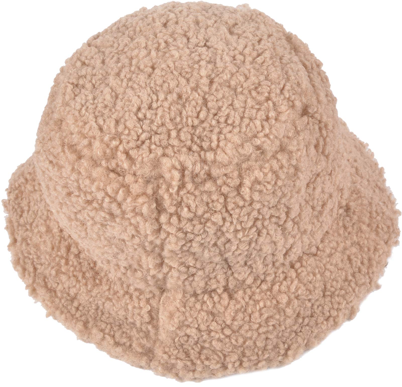 ChezAbbey Faux Fur Bucket Hat, Fuzzy Furry Winter Warm Fisherman Cap, Fluffy Teddy Sherpa Clothe Hats for Women Men Girls thumbnail 3