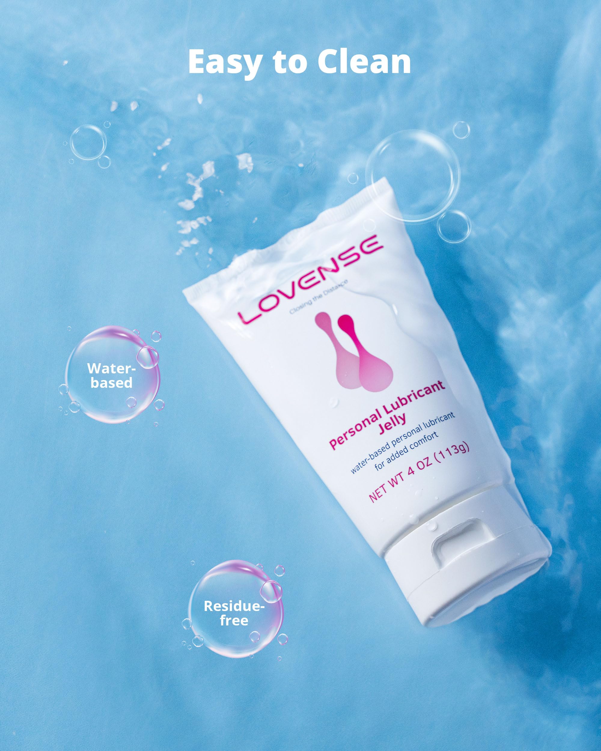 LOVENSE Hush 2 Butt Plug Vibrator 1.5" Anal Plug Sex Toys + LOVENSE Personal Lubricant Privacy Water-Based lube Non-Sticky Lubrication for Men, Women and Couples