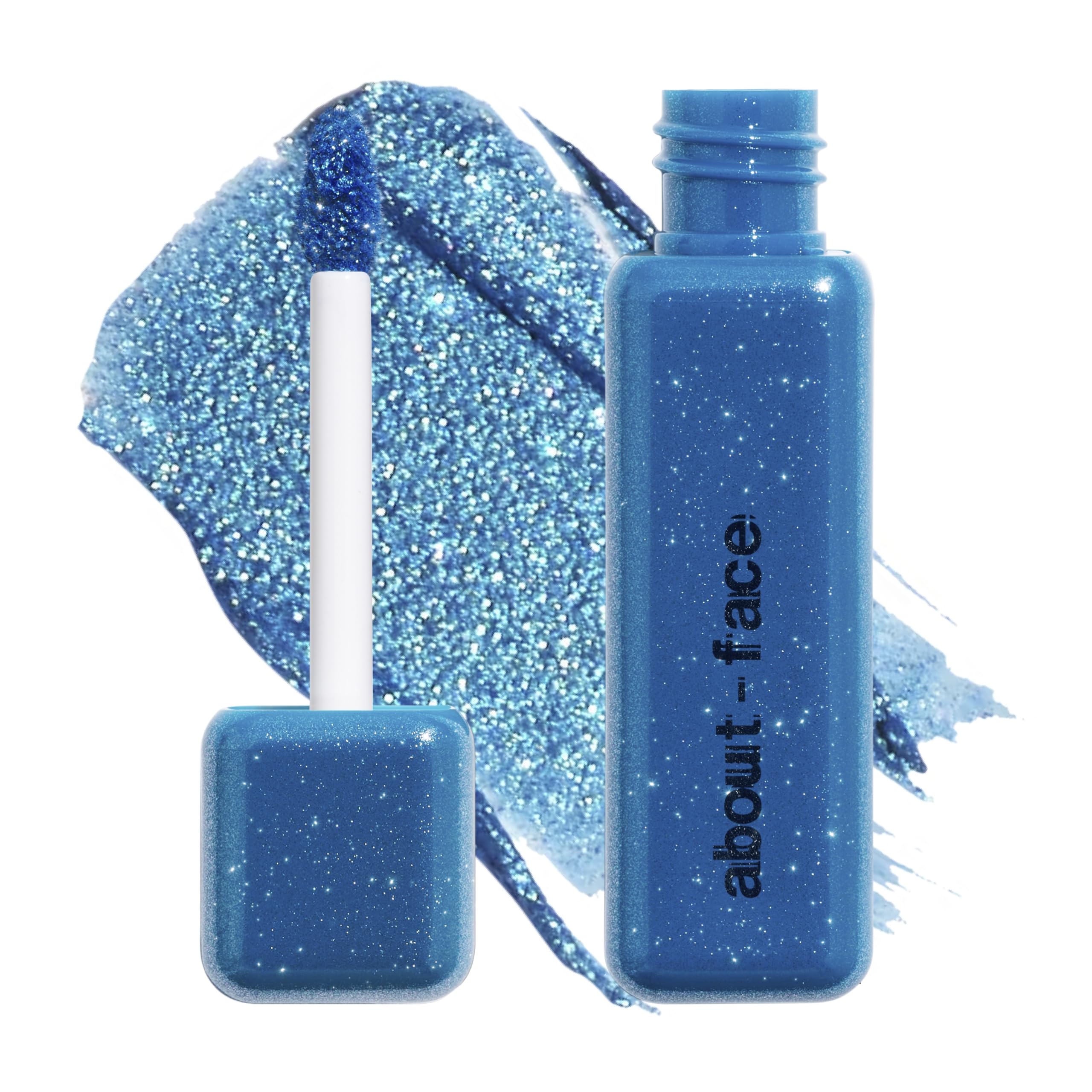 about-face Fractal Glitter Eye Paint Digital Demise – Smudge-Proof, Long-Lasting Liquid Eyeshadow – Intense Sparkle with Mousse Texture – Vegan, Cruelty-Free, Marula Oil Infused – 0.13oz (Cinnamon)