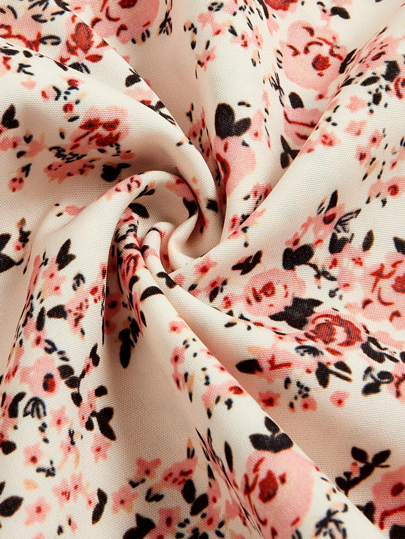 Floerns Women's Summer Floral Cherry Print A Line Short Cami Dress: Large Floral Light Pink