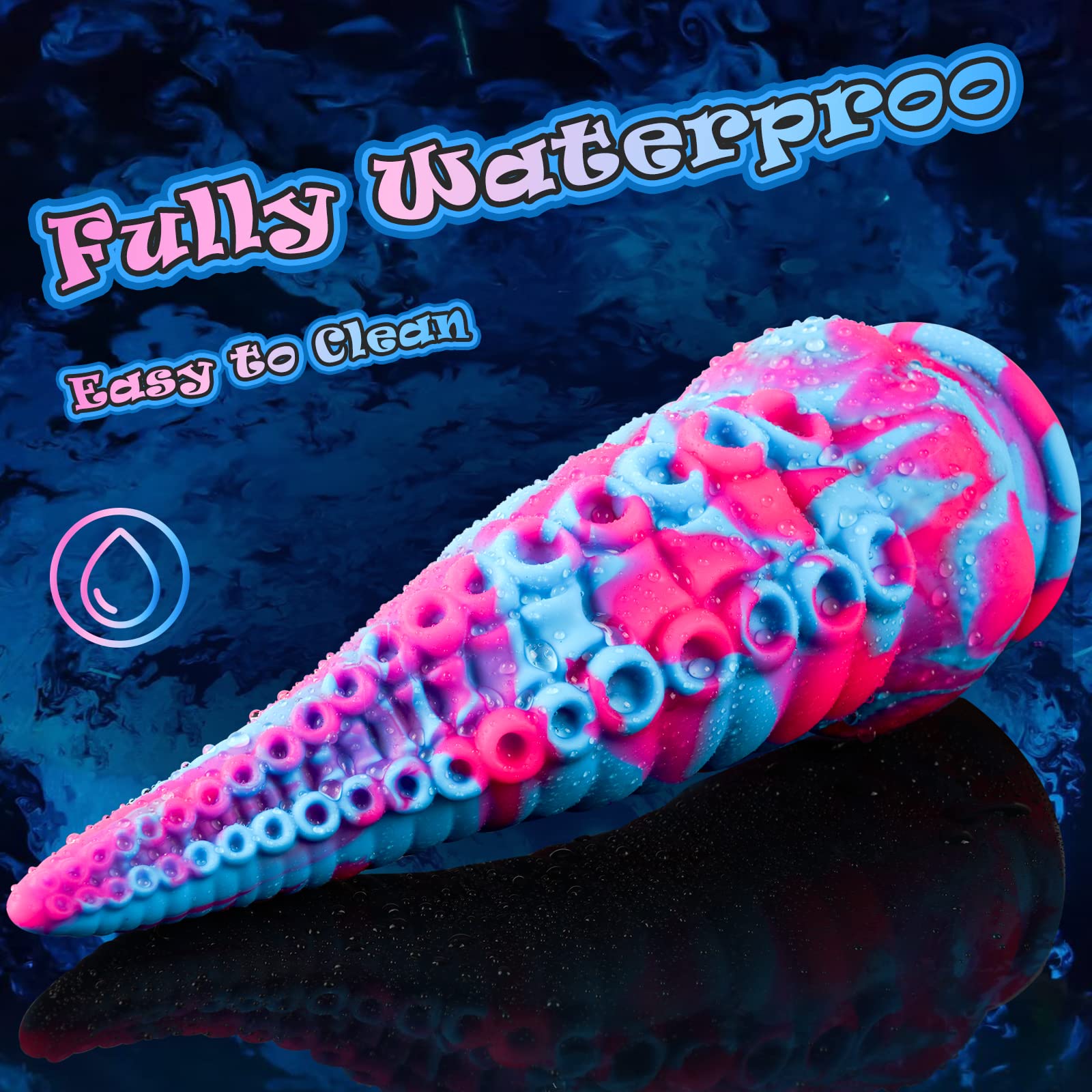 Monster Dildo Tentacle Adult Toy: Big Thick Dildos with Suction Cup for Women, Huge Fantasy Dildo with Octopus-Shape, 8.7” Silicone Giant Dildo thumbnail 5
