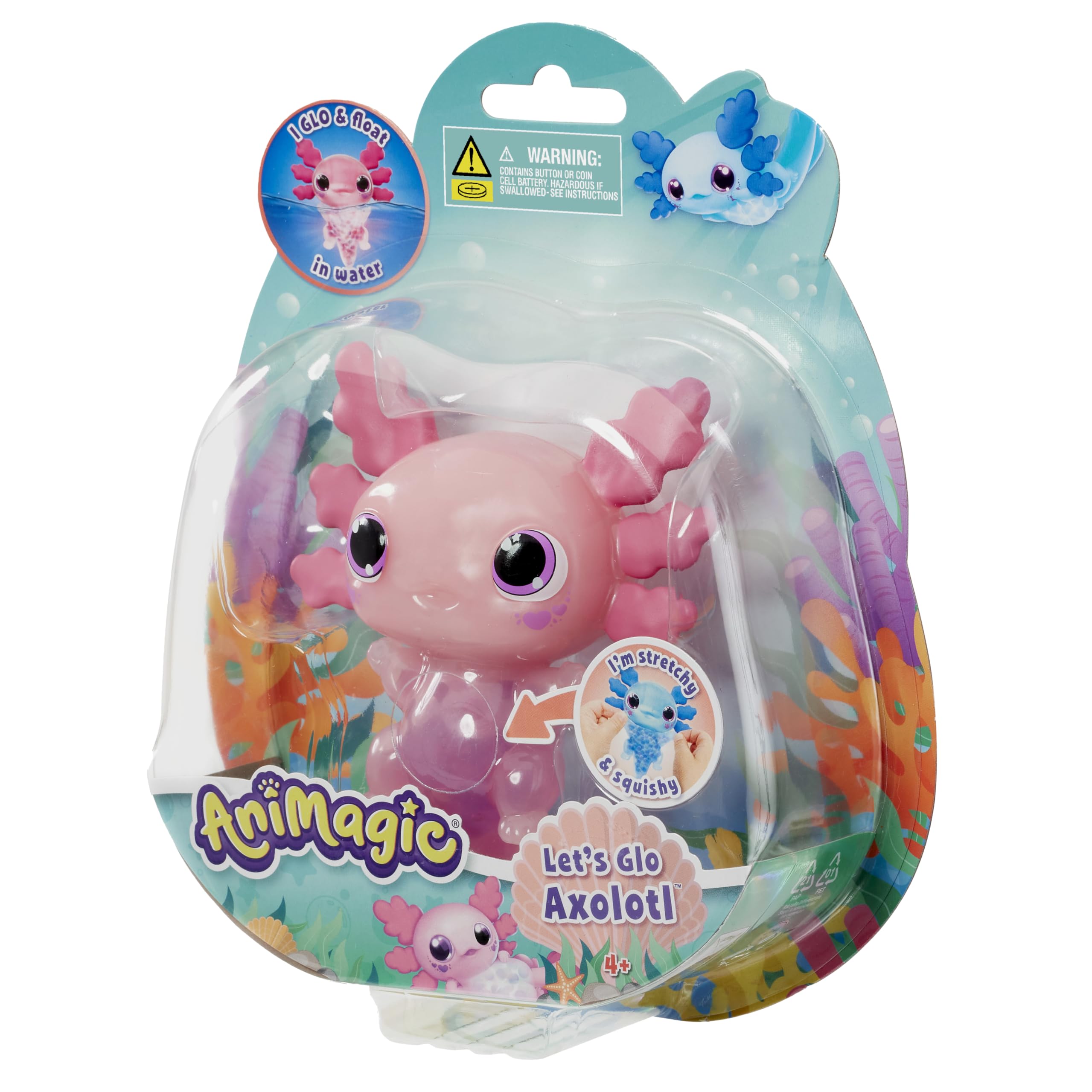 Animagic Let's Glo Axolotl Pink thumbnail 5