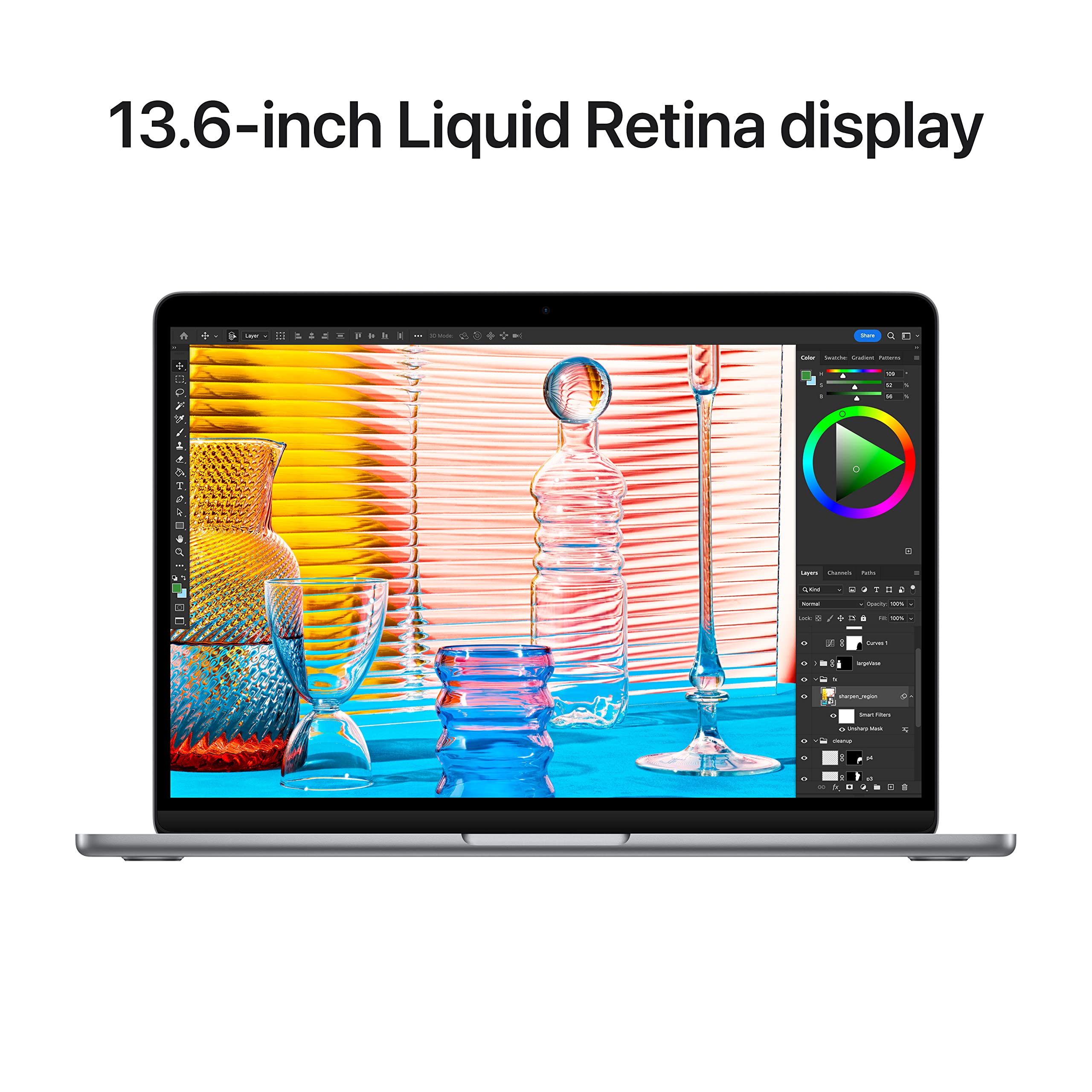 Apple 2022 MacBook Air Laptop with M2 chip: Built for Apple Intelligence, 13.6-inch Liquid Retina Display, 8GB RAM, 256GB SSD Storage, Backlit Keyboard, 1080p FaceTime HD Camera; Midnight: 8GB Unified Memory, 512GB SSD Storage Space Gray without AppleCare+