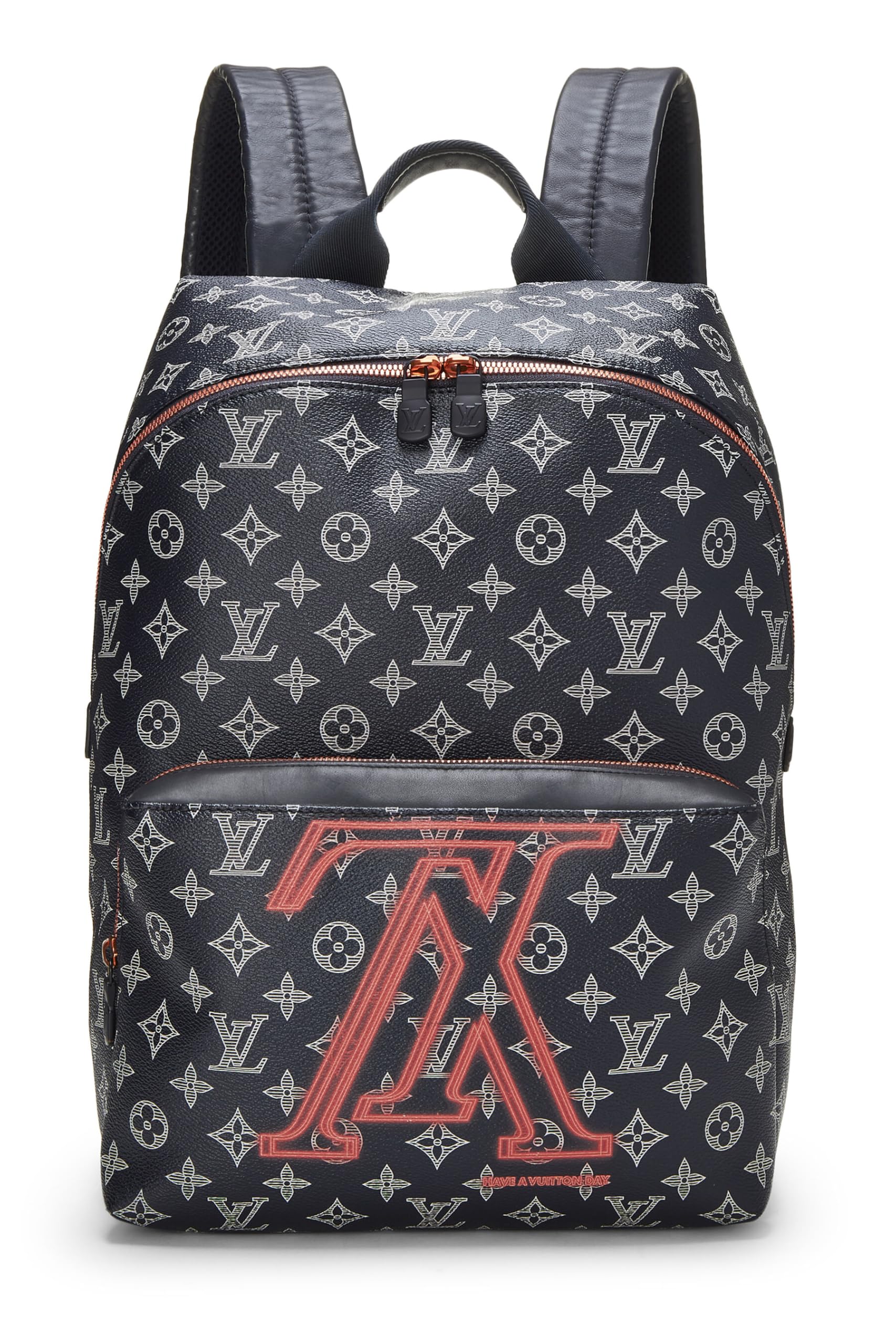 Louis Vuitton, Pre-Loved Navy Upside Down Monogram Canvas Apollo Backpack, Navy