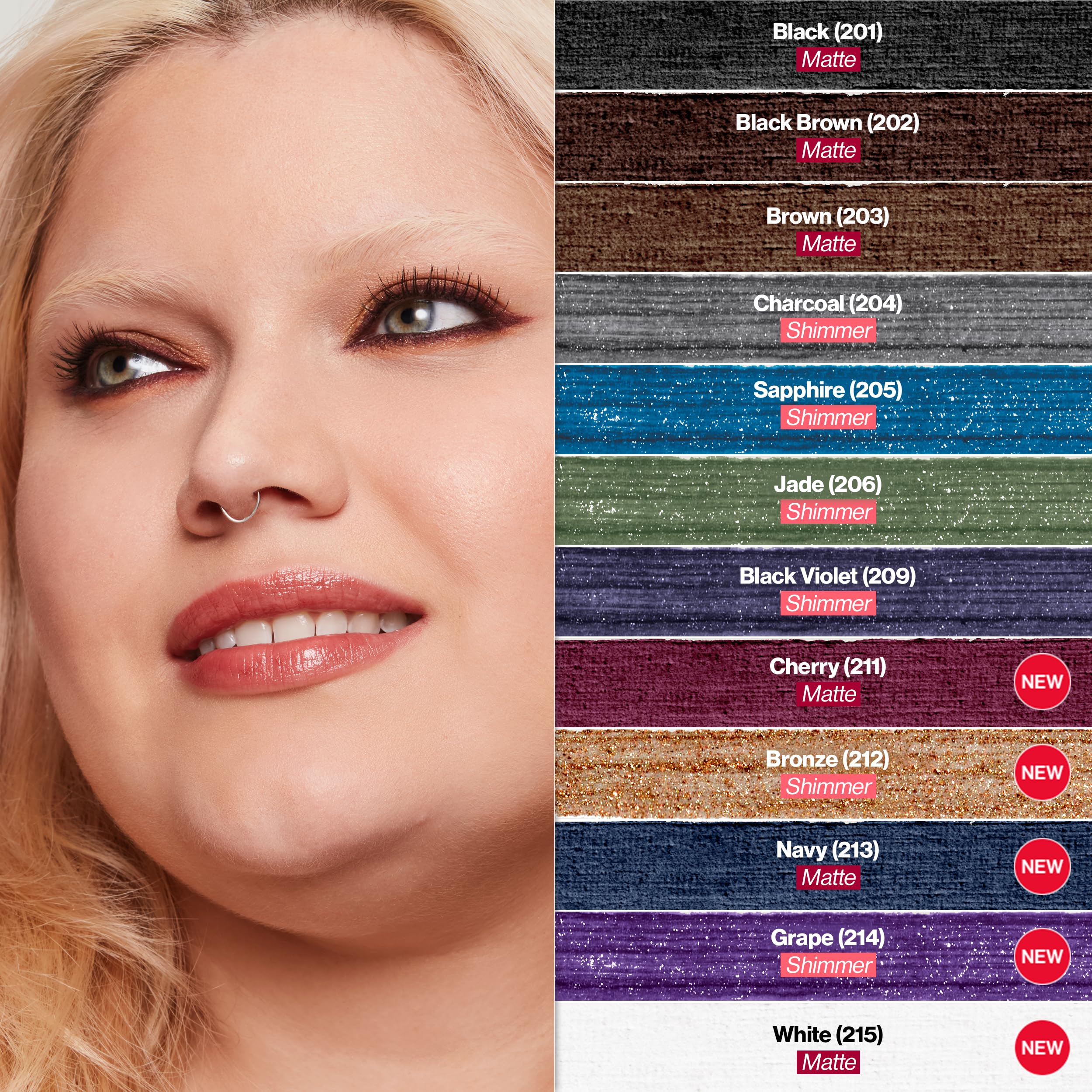 Revlon ColorStay Pencil Eyeliner with Built-in Sharpener, Waterproof, Smudgeproof, Longwearing Eye Makeup with Ultra-Fine Tip, 201 Black, 0.01 oz: Black 0.01 Ounce (Pack of 1)