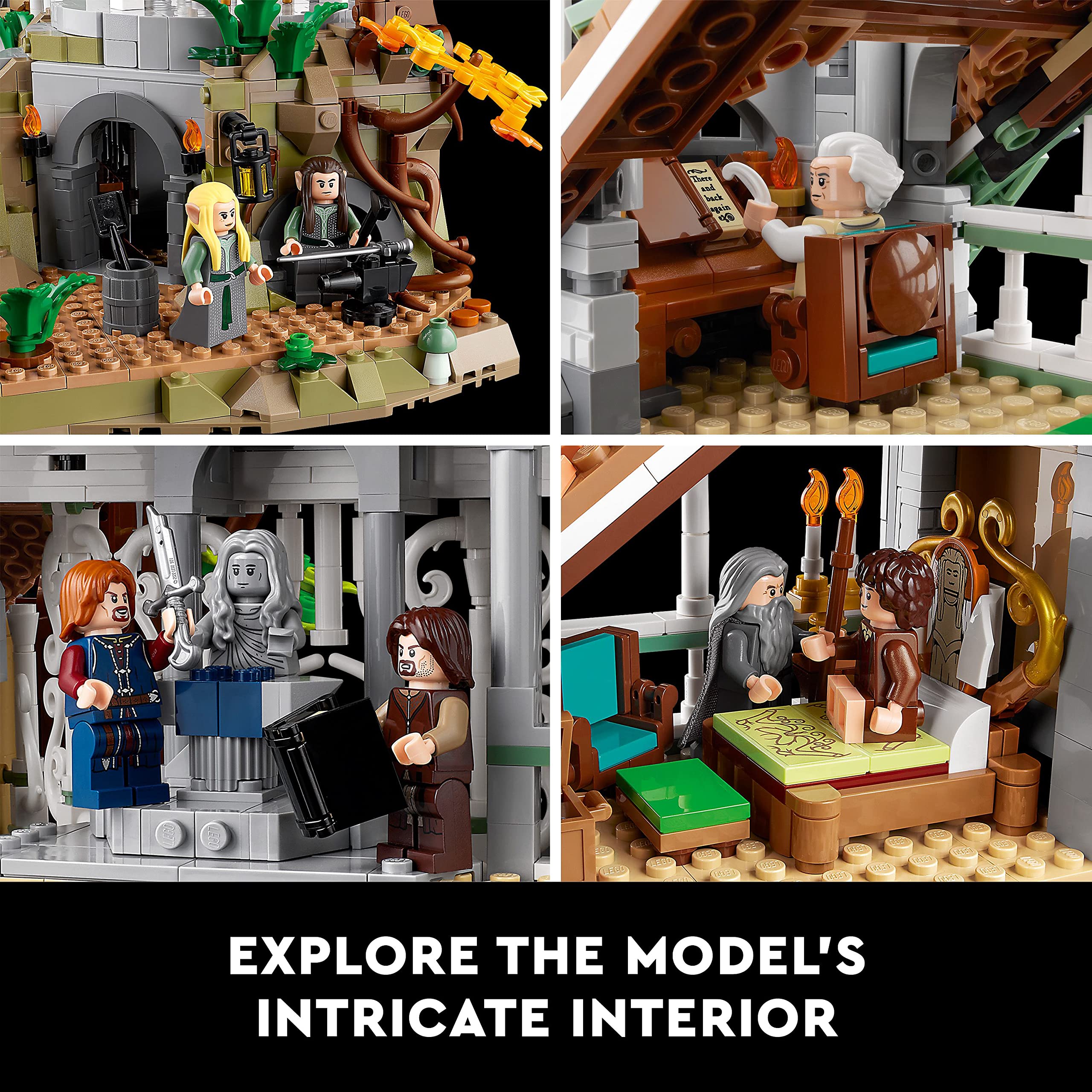 LEGO Icons The Lord of The Rings: Rivendell Building Set - 3D Puzzles for Adults, Ages 18+ - LOTR Bedroom or Home Decor - Gift for Fathers Day - Craft Kit for Fans - 10316: LEGO Icons The Lord of The Rings: Rivendell Building Set - 3D Puzzles for Adults, Ages 18+ - LOTR Bedroom or Home Decor - Gift for Fathers Day - Craft Kit for Fans - 10316