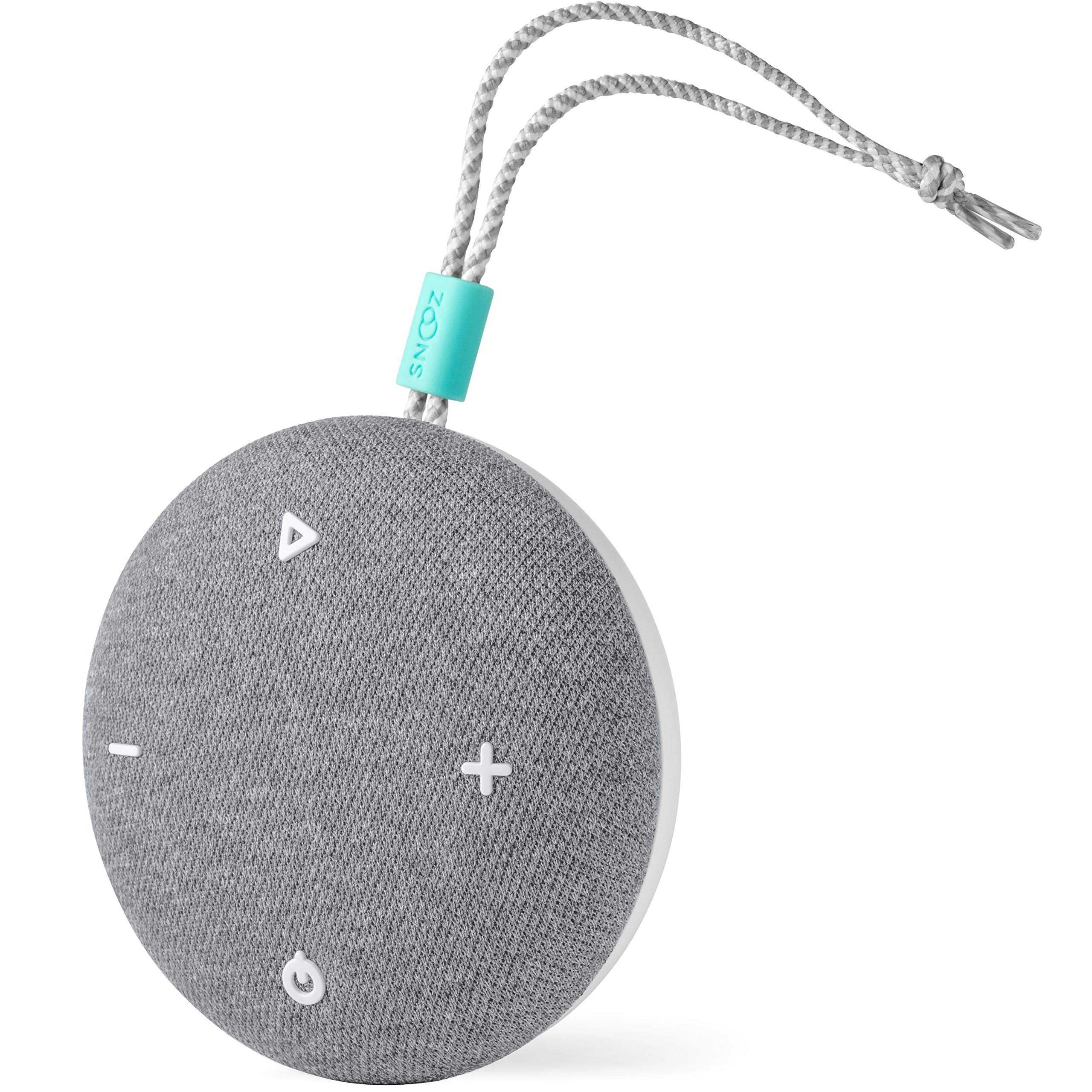 SNOOZ Go - Portable Travel Sound Machine, 6 Sounds, Fan, Pink & White Noise, Rechargeable Bluetooth Speaker, Sleep Aid for Adults, Kids, Office Privacy, Sleeping Essential for Gift Registry -: Charcoal