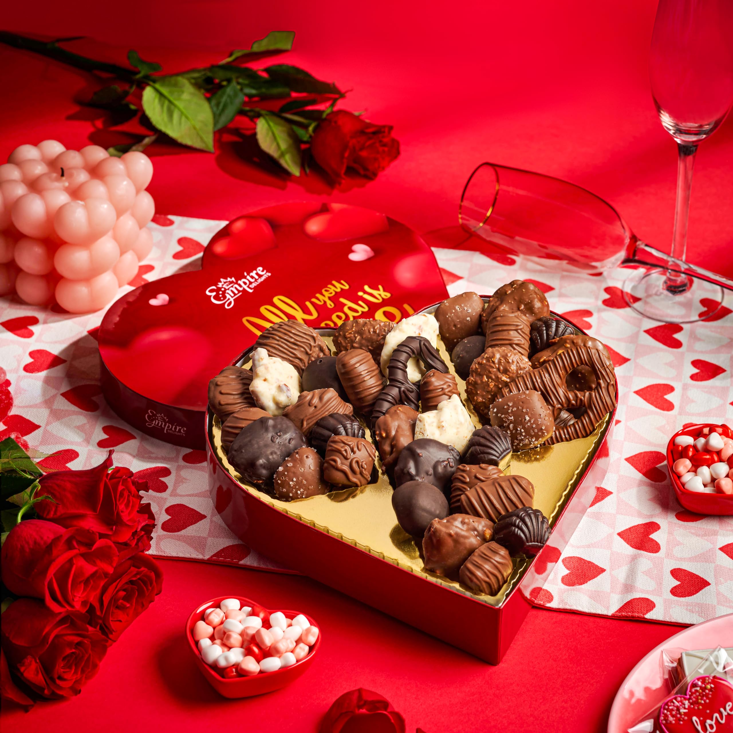 Chocolate Gift Box with Assorted Gourmet Chocolates - Food Gift Basket for Women and Men - Birthday, Thank You, Present idea for Him and Her - Image 2
