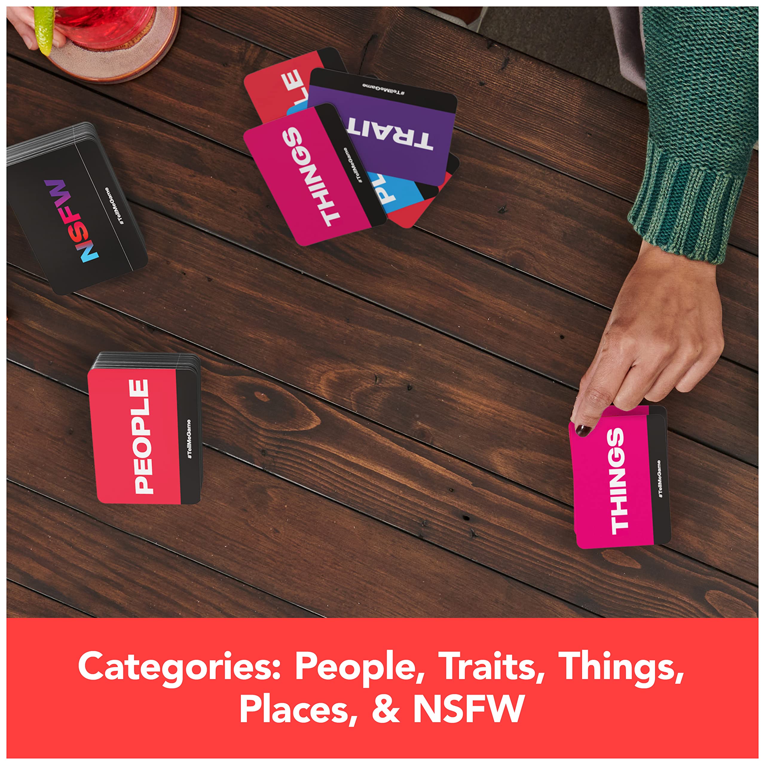 Spin Master Games, , The Viral Adult Party Game for Bachelorette Parties, College, Birthdays, Friendsgiving, 2-10 Players, for Ages 18 & Up: Tell Me Without Telling Me
