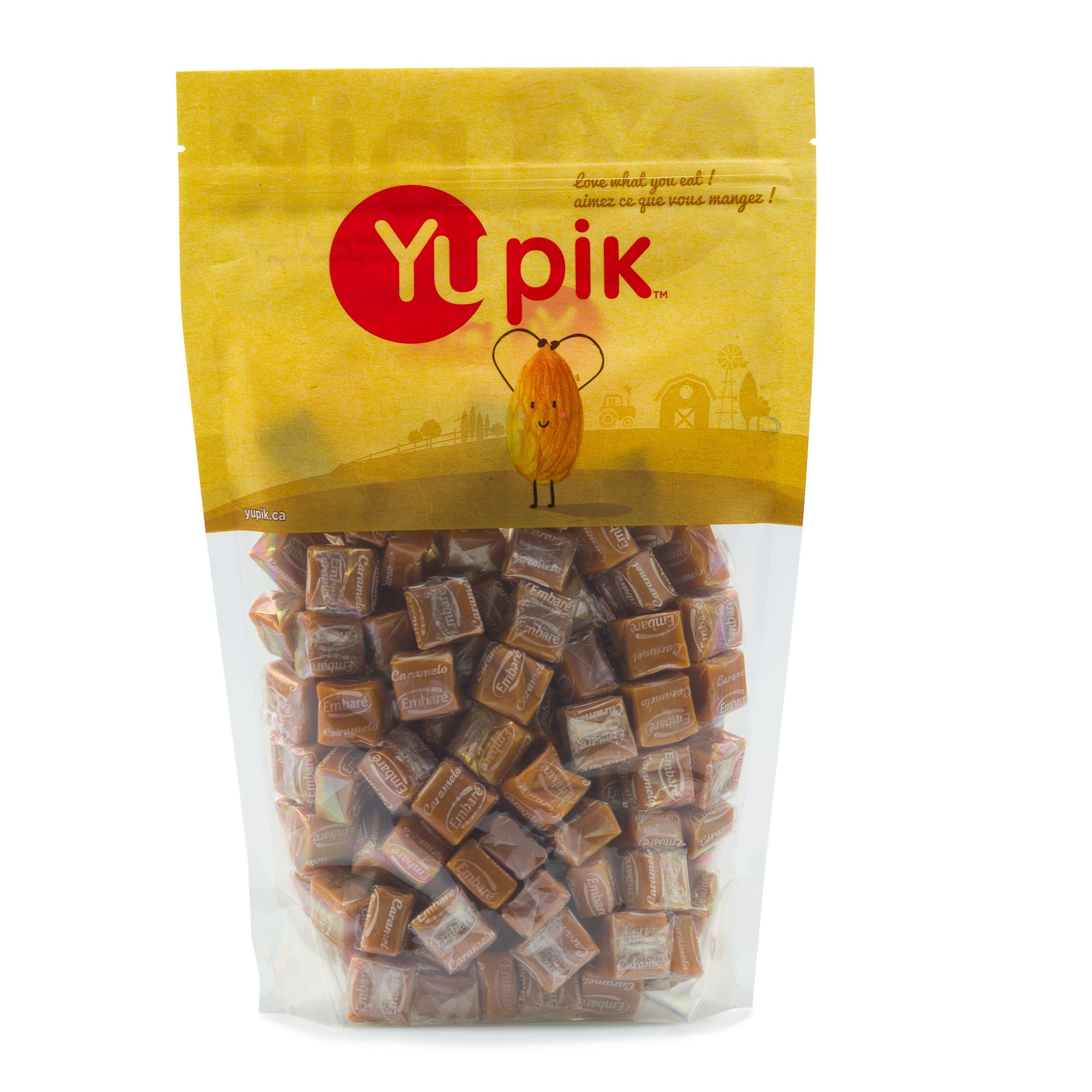 Yupik Creamy Caramels, 2.2 lb (35.2 oz), Gluten-Free, Individually Wrapped, Semi-Soft Candies, Caramel & Vanilla Flavor, Sweet Candy, Delicious Snacks, Ideal for Gifting, Halloween & Holidays thumbnail 1