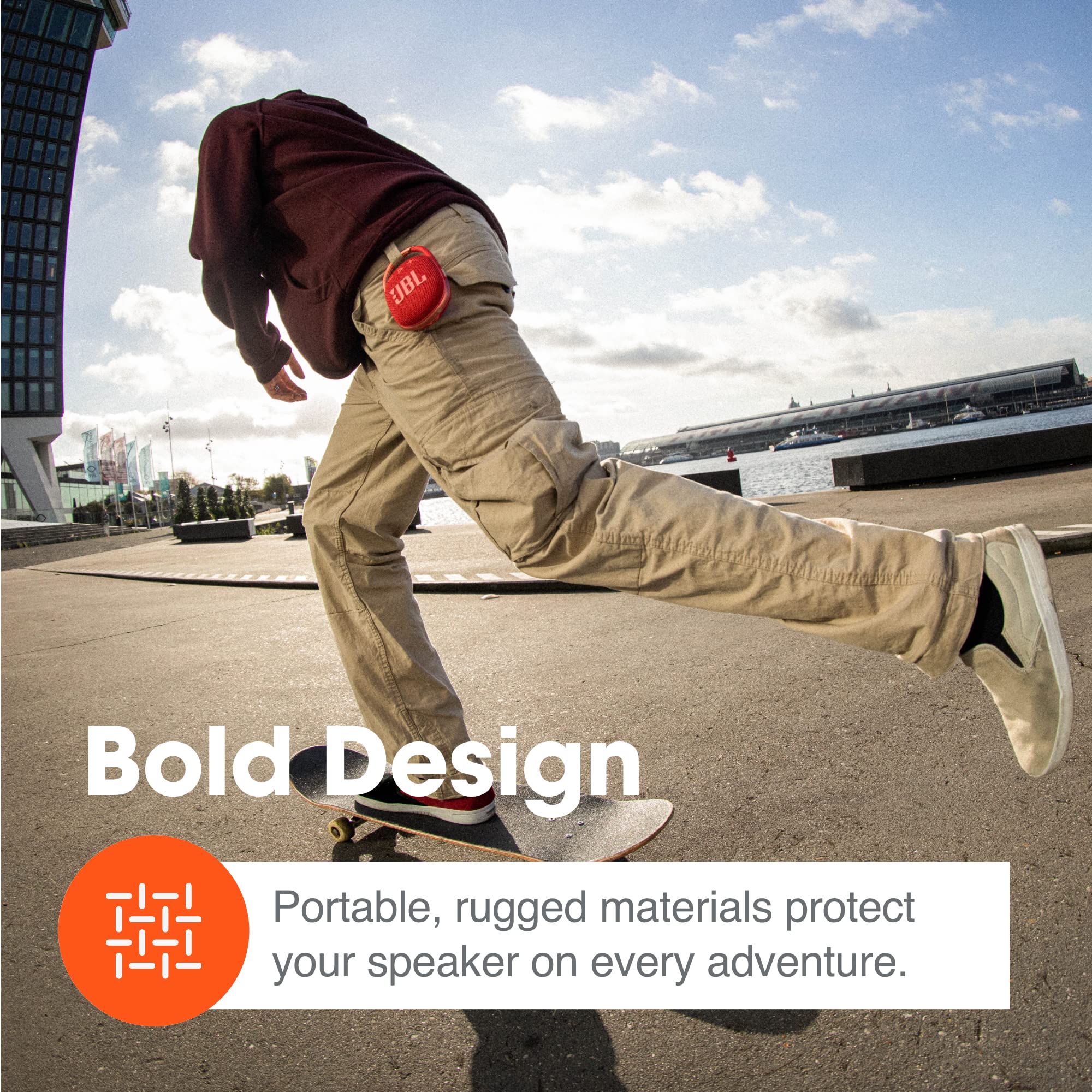 JBL Clip 4,  - Portable Bluetooth 5.1 Speaker - Up to 10 Hours of Play - Waterproof & Dust Resistant - Includes Noise & Echo-Canceling Speakerphone: Teal