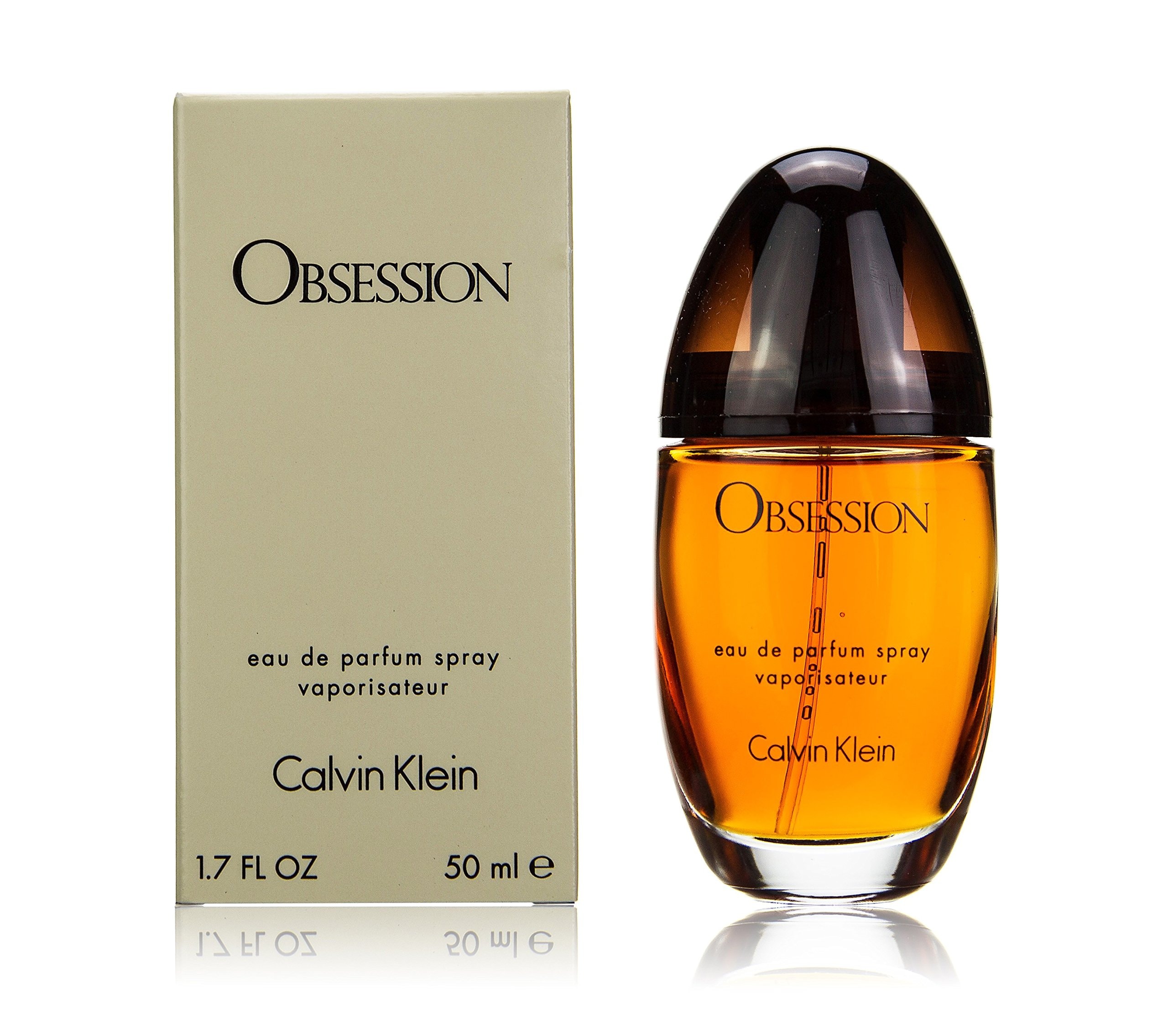 Calvin Klein Obsession Eau de Parfum – Ambery Women's Perfume – With Notes of Mandarin, Bergamot, Jasmine & Patchouli – Long Lasting Fragrance