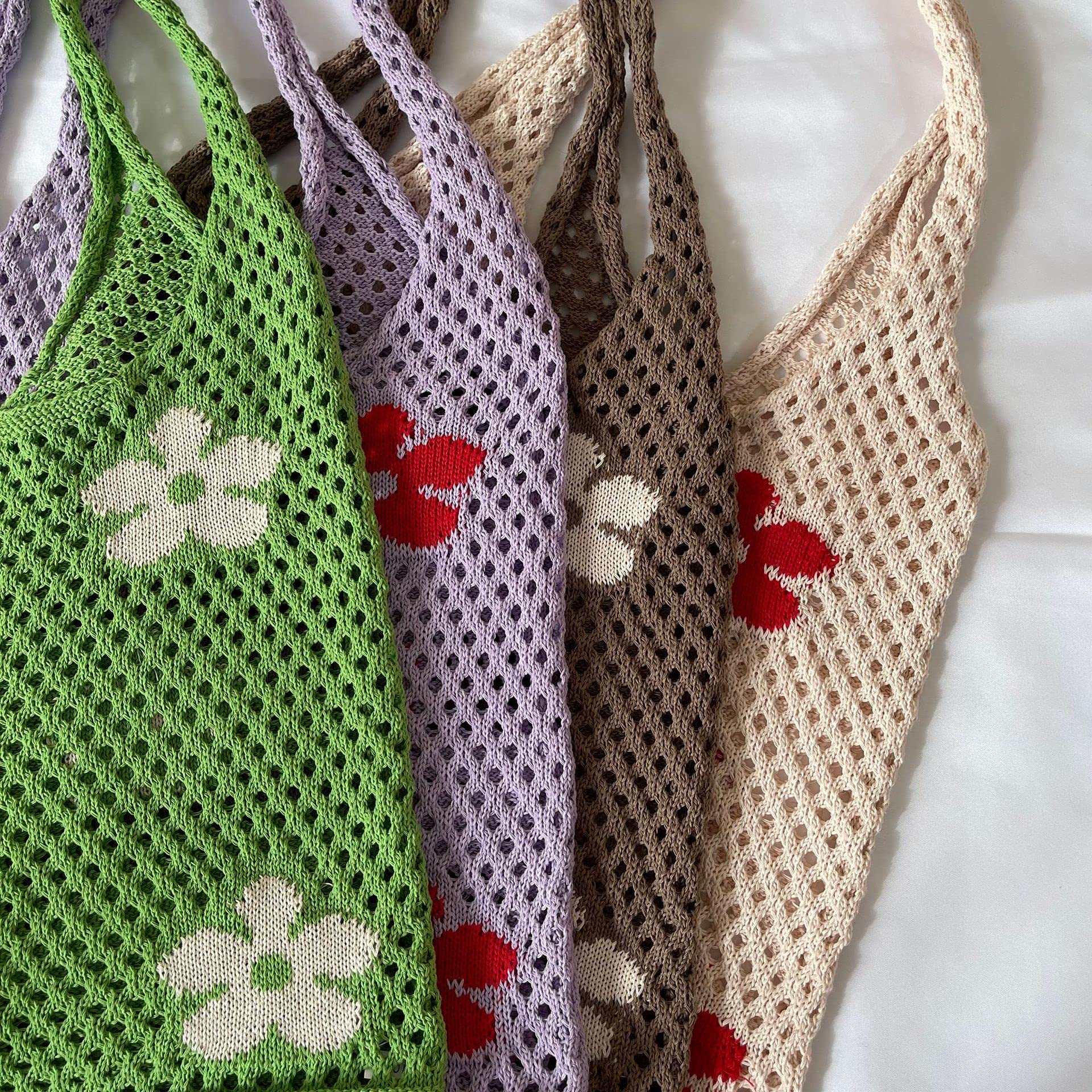 Crochet Tote Bag Fairycore Hobo Bag for Women Fairy Grunge Aesthetic Tote Bag Fairy Grunge Accessories: Crochet Tote Bag Fairycore Hobo Bag for Women Fairy Grunge Aesthetic Tote Bag Fairy Grunge Accessories