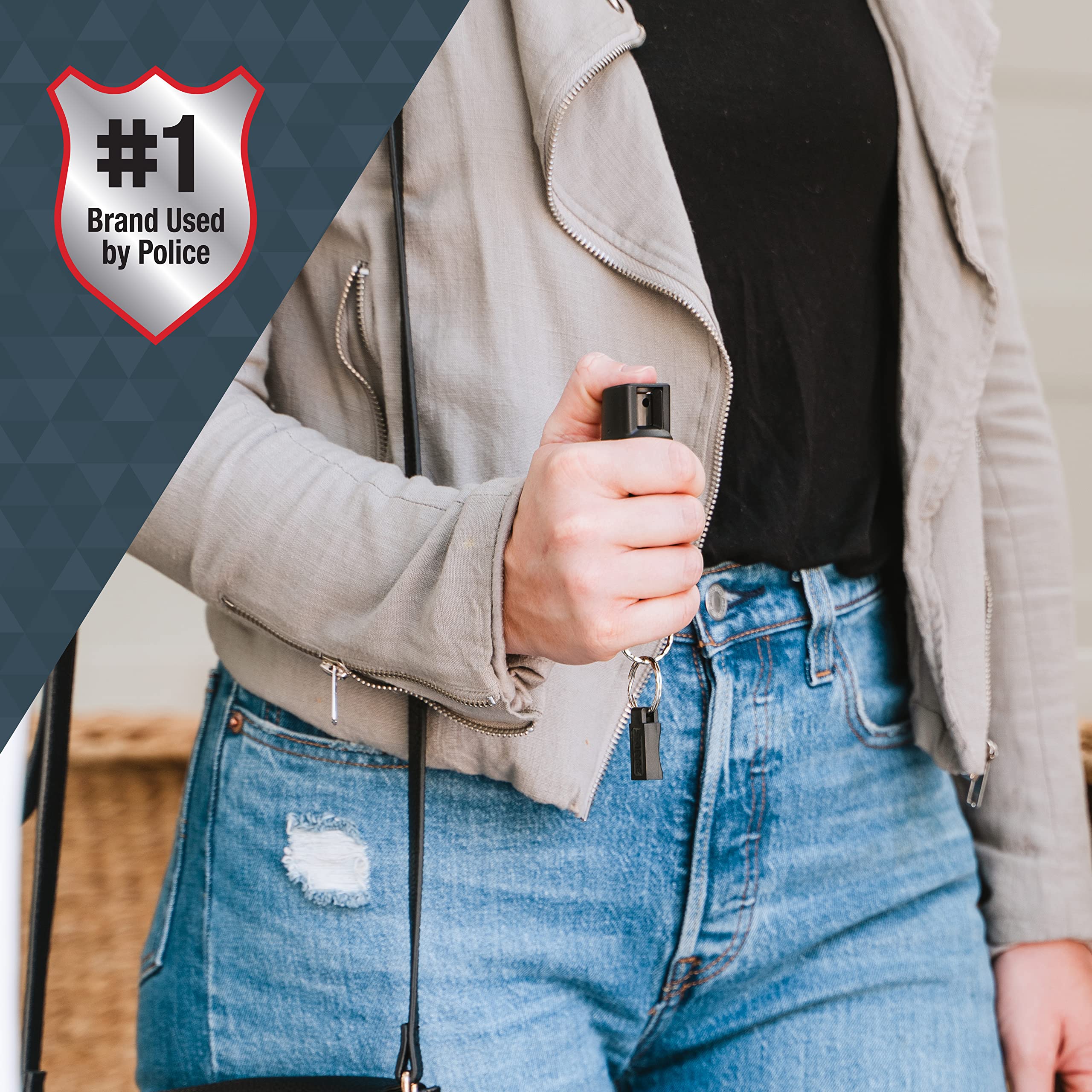 SABRE Personal Safety Kit with Pepper Spray and 2-in-1 Personal Alarm with LED Light, 0.54 fl oz, 25 Bursts,130dB Alarm, Audible Up to 1,250 Feet thumbnail 9