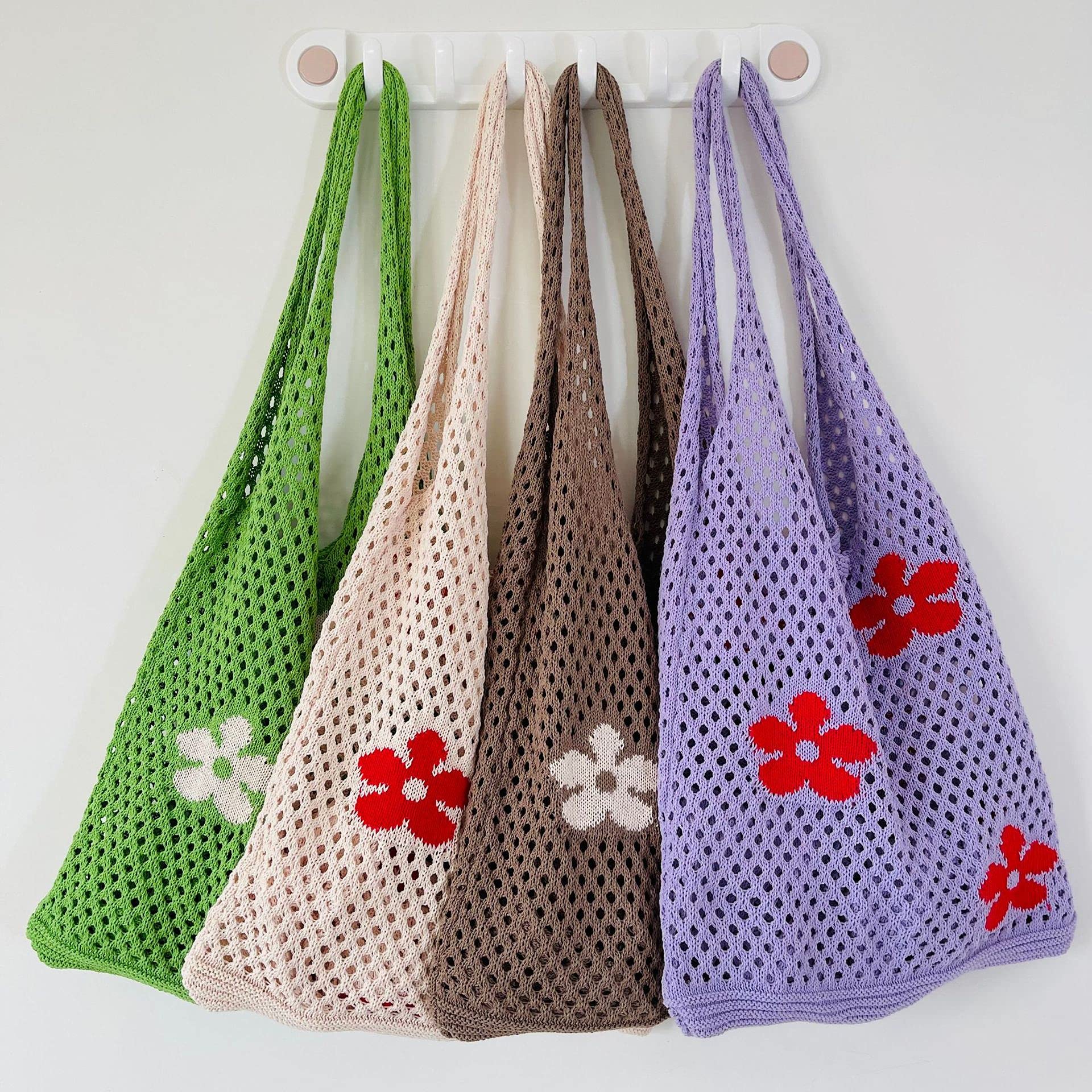 Crochet Tote Bag Fairycore Hobo Bag for Women Fairy Grunge Aesthetic Tote Bag Fairy Grunge Accessories: Crochet Tote Bag Fairycore Hobo Bag for Women Fairy Grunge Aesthetic Tote Bag Fairy Grunge Accessories