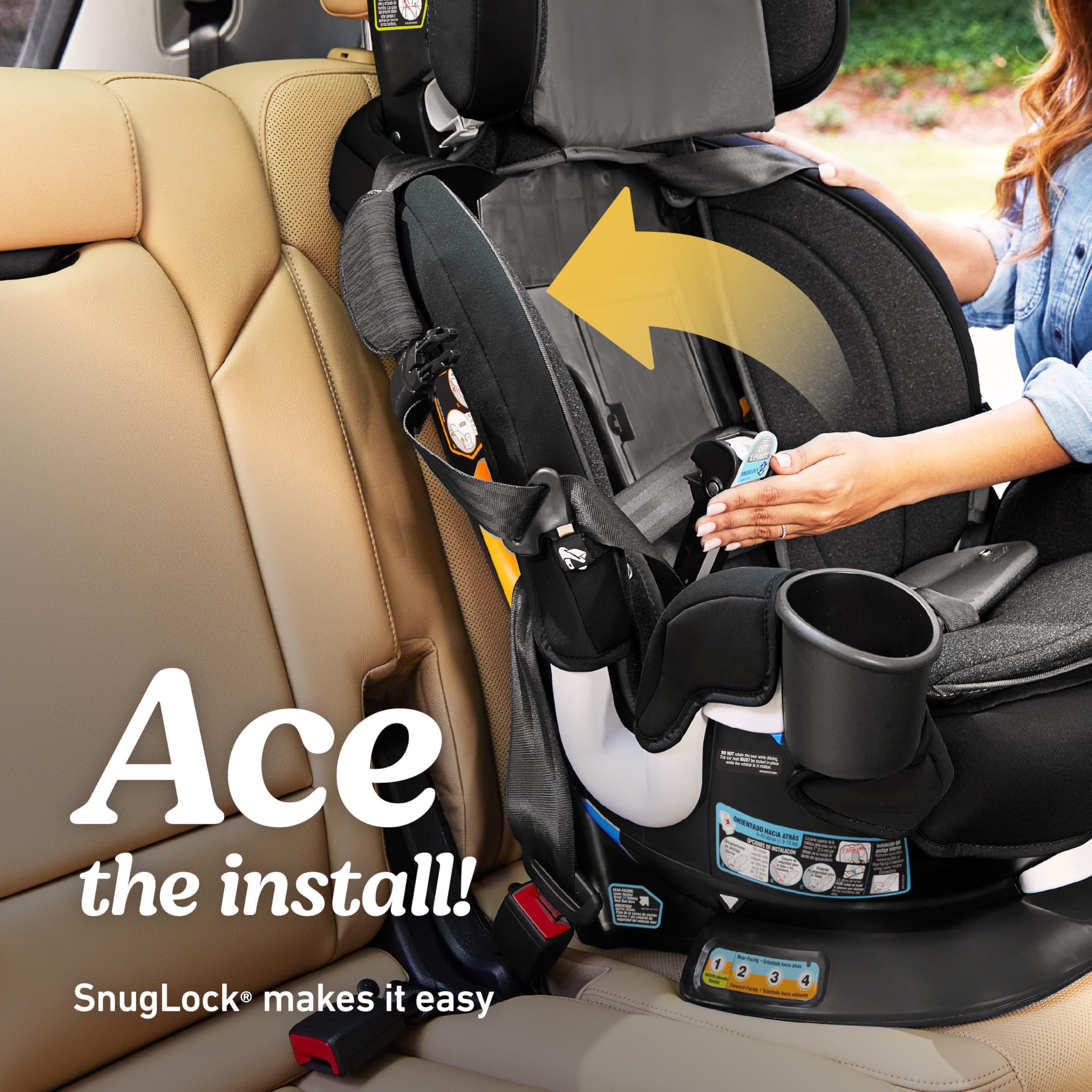 Graco Turn2Me 3-in-1 Convertible Car Seat, Rotating Seat feature, with Rear-Facing, Forward-Facing and Highback Booster options in Cambridge: Graco Turn2Me 3-in-1 Car Seat with Rotating Feature, Highback Booster, for Newborn to Toddler up to 100lbs, in Manchester