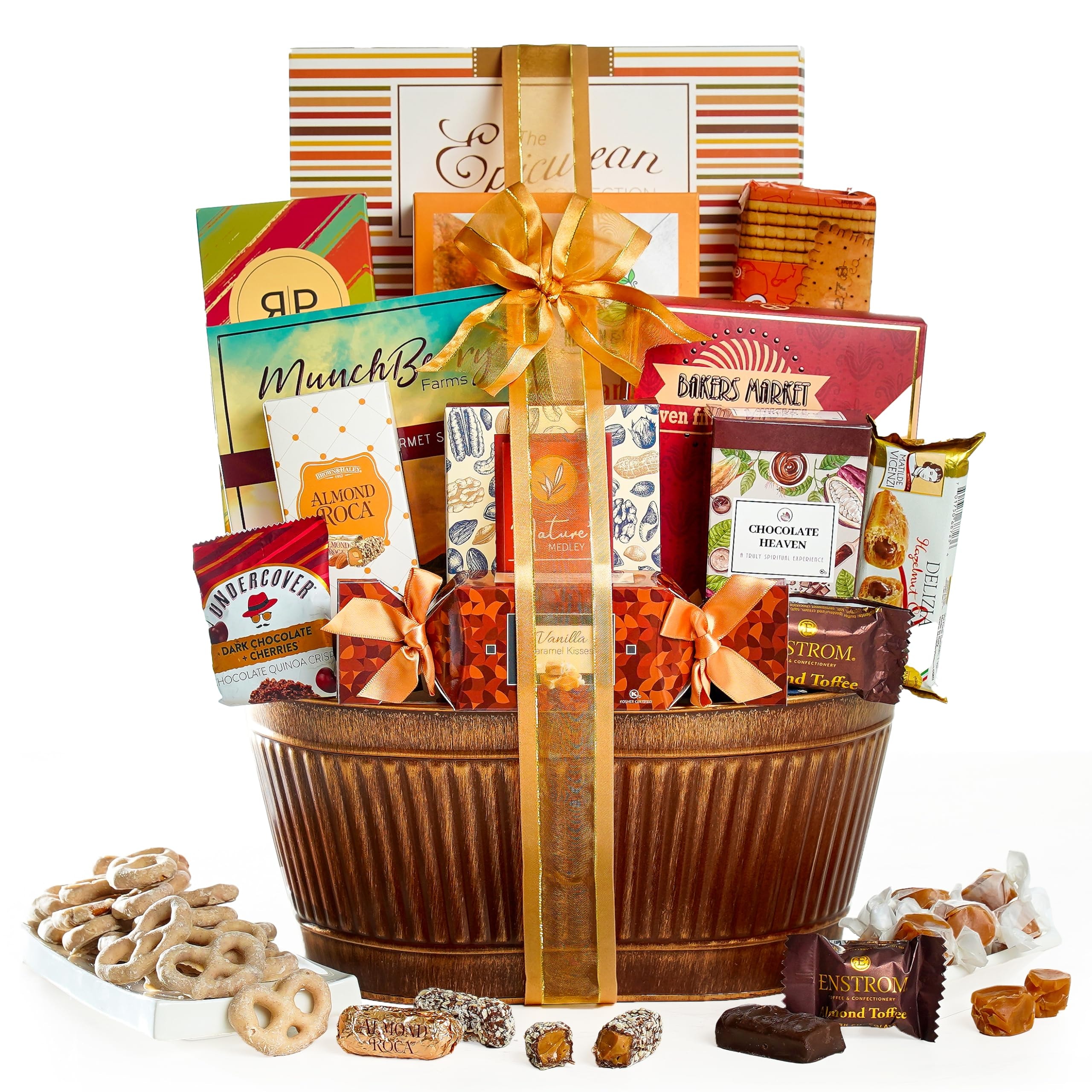Broadway Basketeers Chocolate Gift Basket Gifts for Women, Men, Families, Mothers Day, College, Appreciation, Thank You Present, Birthday, Corporate, Get Well, Sympathy Care - Image 1