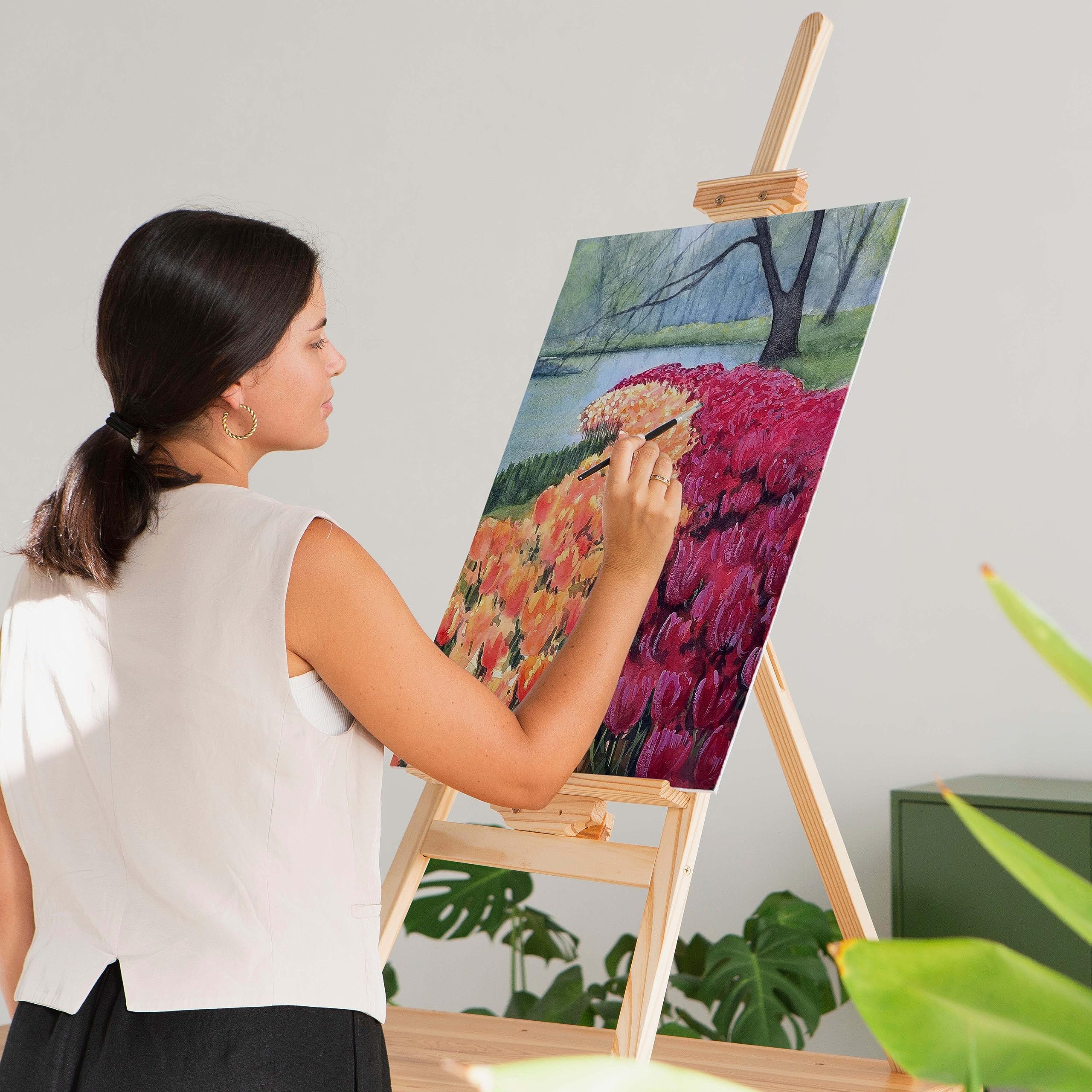 Elan Cotton Canvas Panels 6x8, 12-Pack Canvas Boards for Painting, Painting Canvas, Canvases for Painting, Art Board Bulk, Art Canvas Board, Blank Canvas Panel, Plain Canvas Board, Art Canvas Panels: 20"x24"