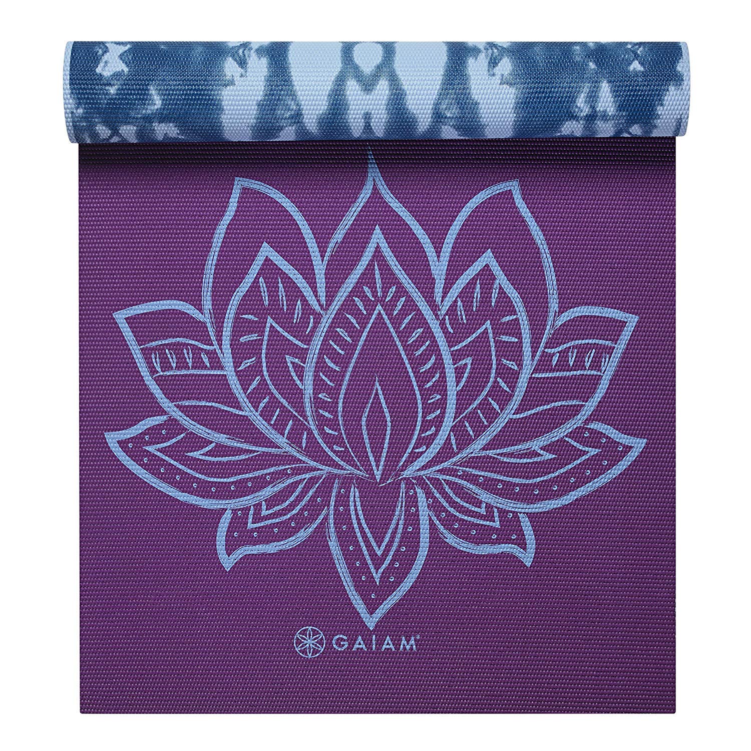 Gaiam Yoga Mat - Premium 6mm Print Reversible Extra Thick Non Slip Exercise & Fitness Mat for All Types of Yoga, Pilates & Floor Workouts (68" x 24" x 6mm Thick) thumbnail 4
