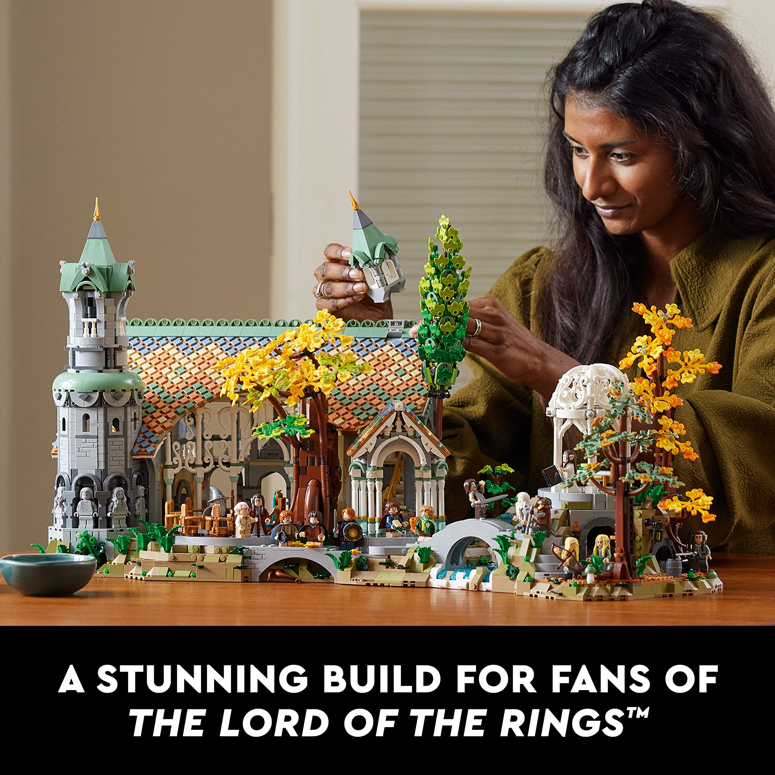 LEGO Icons The Lord of The Rings: Rivendell Building Set - 3D Puzzles for Adults, Ages 18+ - LOTR Bedroom or Home Decor - Gift for Fathers Day - Craft Kit for Fans - 10316: LEGO Icons The Lord of The Rings: Rivendell Building Set - 3D Puzzles for Adults, Ages 18+ - LOTR Bedroom or Home Decor - Gift for Fathers Day - Craft Kit for Fans - 10316