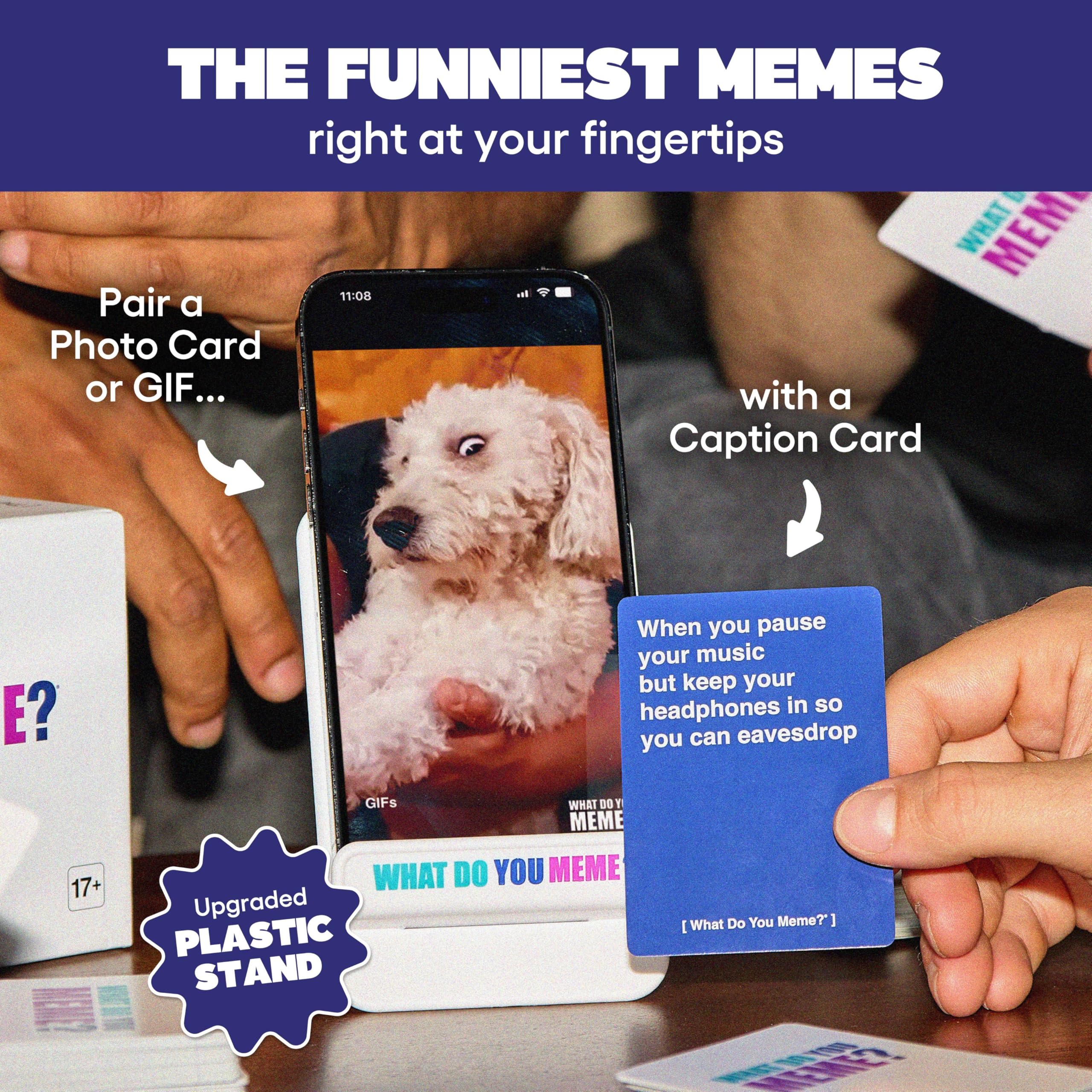 What Do You Meme? Core Game (New Edition) Now Including GIF's by Relatable, The Essential Adult Party Game For Meme Lovers, Awesome Father's Day Gift Idea, Great for Adult Games for Game Night: Core Game (New)