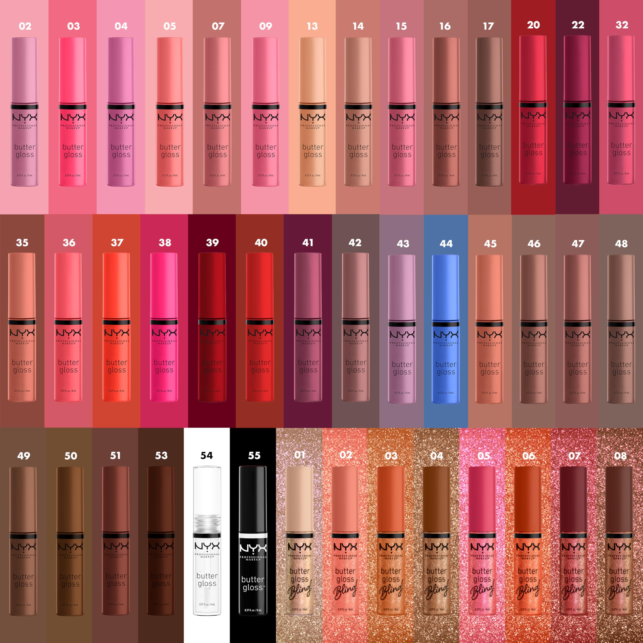 NYX PROFESSIONAL MAKEUP Butter Gloss, Non-Sticky Lip Gloss - Licorice (Black): 09 Vanilla Cream Pie 0.27 Fl Oz (Pack of 1)