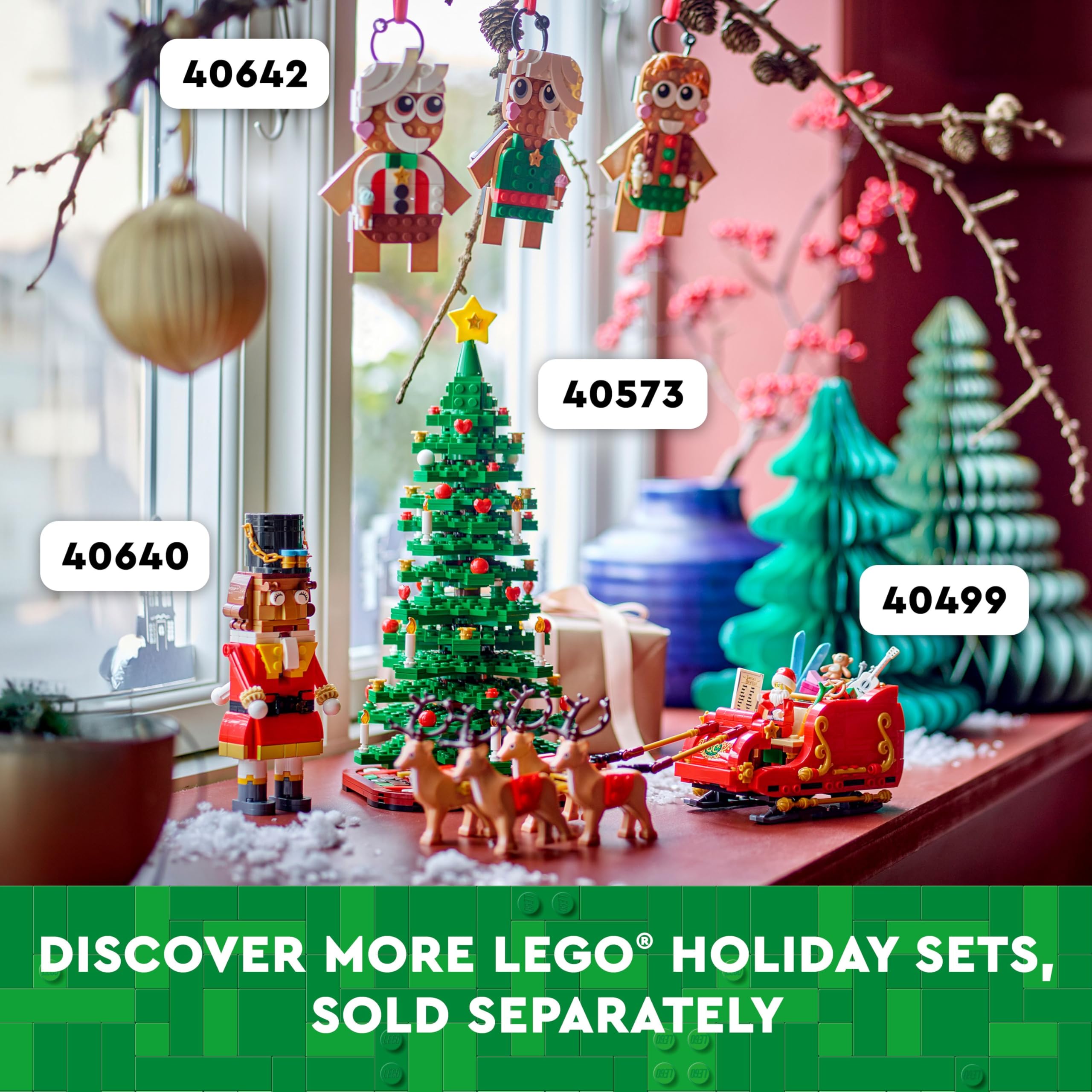 LEGO Christmas Tree - Building Toys for Kids, Boys & Girls, Ages 12+ - Mini Christmas Tree Decorations for Tabletop & Home - Gifts for Boys & Girls - 40573: LEGO Christmas Tree - Building Toys for Kids, Boys & Girls, Ages 12+ - Mini Christmas Tree Decorations for Tabletop & Home - Gifts for Boys & Girls - 40573