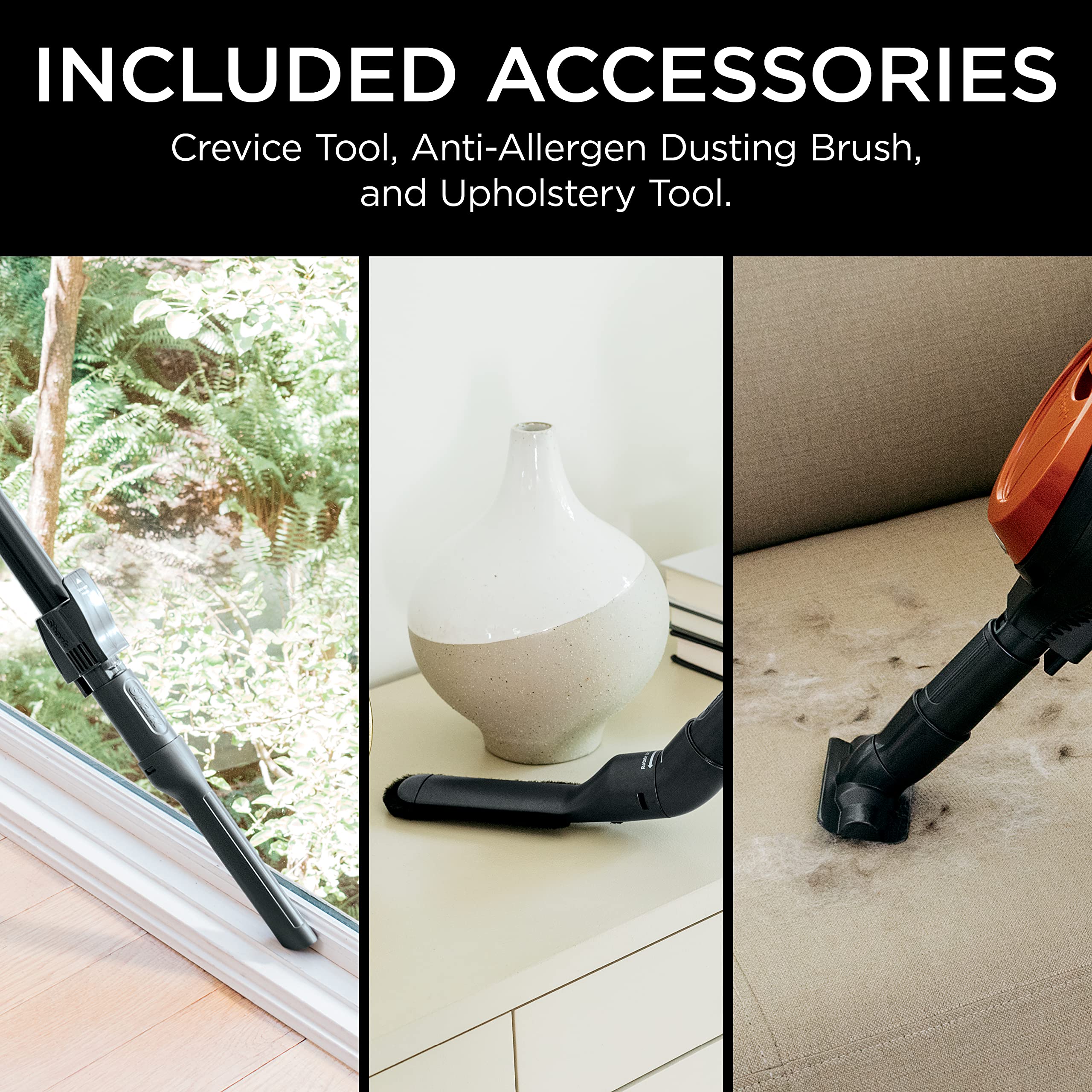 Shark HV371  DLX Corded Stick, Removable Hand Vacuum, Advanced Swivel Steering, XL Cup, Crevice Tool, Upholstery Tool & Anti-Allergen Dust Brush, Fuchsia, Capacity thumbnail 10