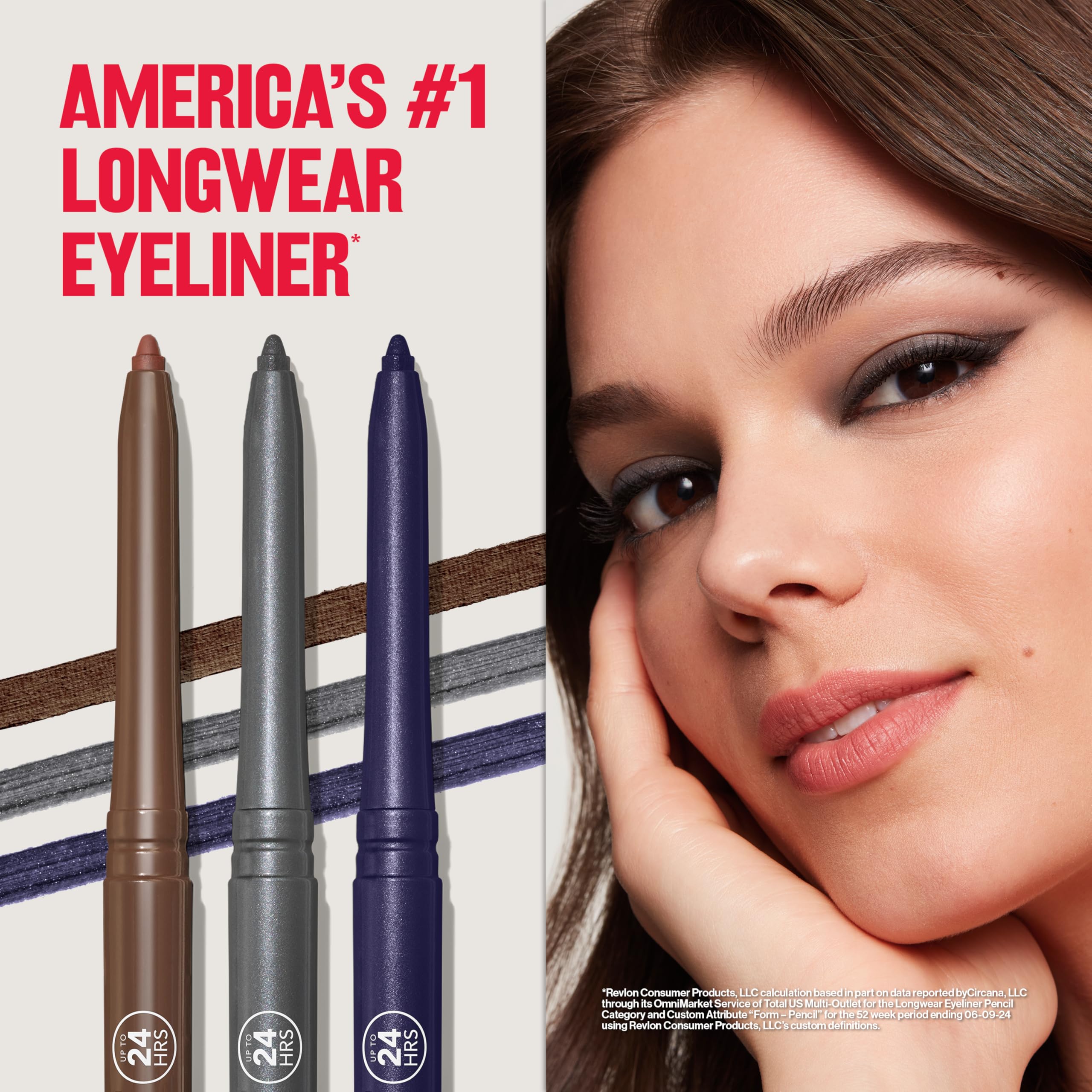 Revlon ColorStay Pencil Eyeliner with Built-in Sharpener, Waterproof, Smudgeproof, Longwearing Eye Makeup with Ultra-Fine Tip, 201 Black, 0.01 oz: Black 0.01 Ounce (Pack of 1)