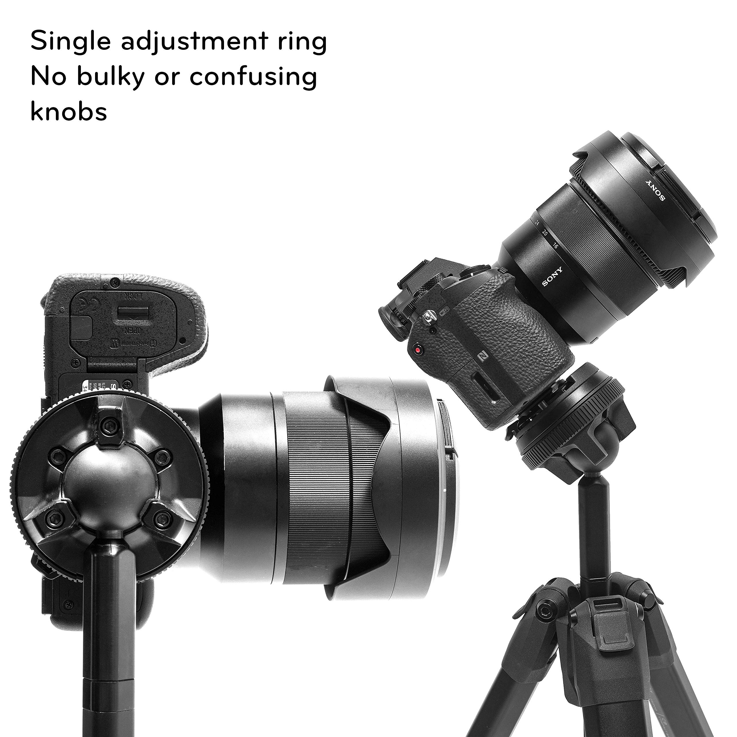 Peak Design Travel Tripod, Carbon Fiber, Compact Design, Quick Setup and Takedown, Pro-Level Stability, Ergonomic Ball Head, Compact and Portable Travel Tripod for Camera and Phone, 20 lb Capacity: Single