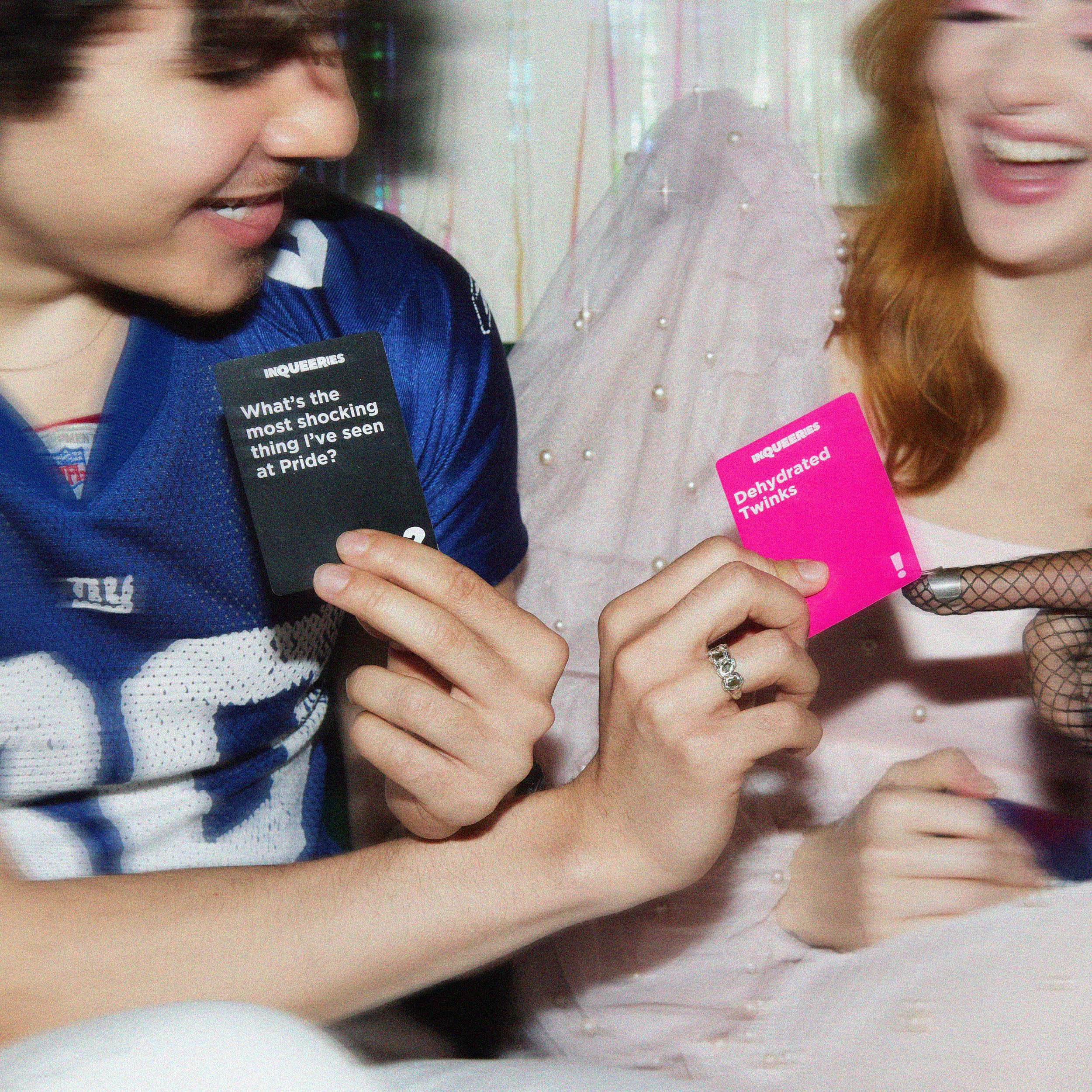InQueeries By Relatable, Adult Games For Game Night, LGBTQ Games And Card Games For Pride Social Gatherings, Appropriate For Ages 17+, Includes 450 Cards, Holographic Crown, And Instructions: InQueeries By Relatable, Adult Games For Game Night, LGBTQ Games And Card Games For Pride Social Gatherings, Appropriate For Ages 17+, Includes 450 Cards, Holographic Crown, And Instructions
