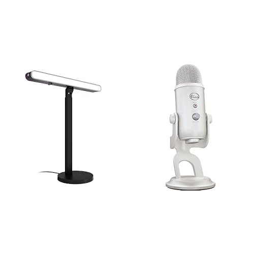 Logitech G Litra Beam LX Premium Dual-Sided RGB LED Streaming Key Light, TrueSoft, Studio Lights, Bluetooth, USB, PC/Mac - Graphite