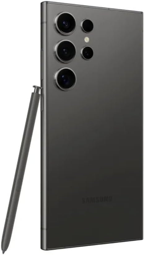 SAMSUNG Galaxy S24 Ultra Cell Phone, 256GB AI Smartphone, Unlocked Android, 200MP, 100x Zoom Cameras, Long Battery Life, S Pen, Global Version, 2024 - Titanium Black