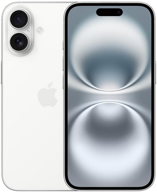 Apple iPhone 16 Plus, US Version, 128GB, White - Unlocked (Renewed Premium)