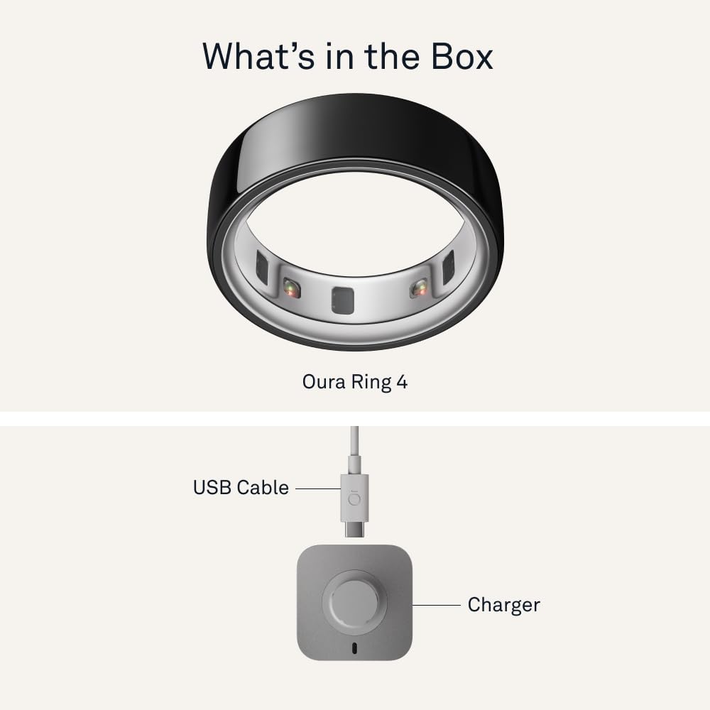 Oura Ring 4 - Silver - Size 5 - Size Before You Buy