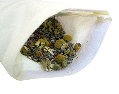 Aromatherapy Cotton Eye Pillow - 4.5 x 9 - Organic Lavender Chamomile Flax - Removable Washable Cover - headache relief soothing spa yoga sleep - green pink black palm leaves flowers tropical