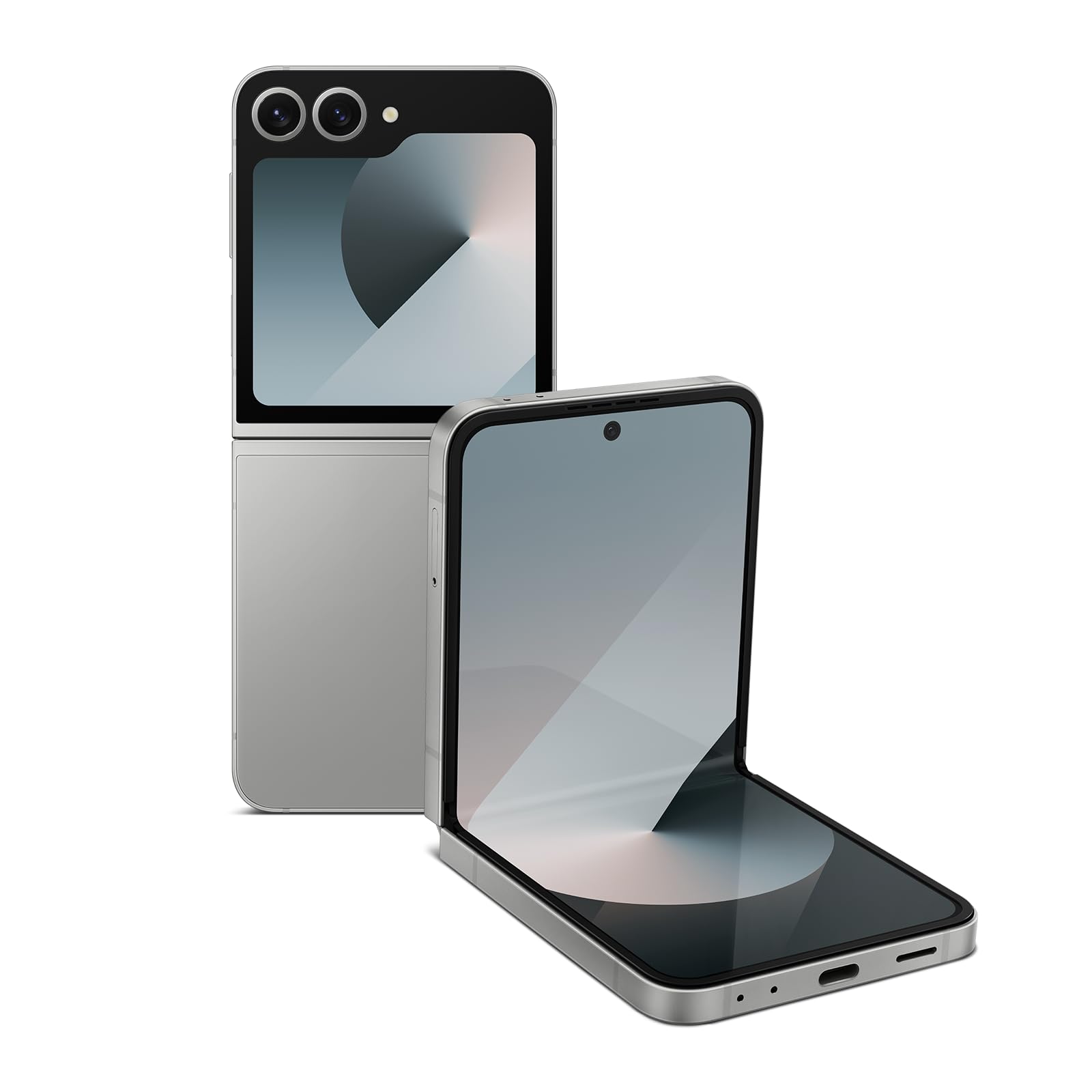 SAMSUNG Galaxy Z Flip6, 512GB Unlocked Android Smartphone, FlexCam, Photo Assist, Camcorder Mode, Live Interpreter, Foldable Design, Pocket-Sized Portability, 2024, US 1 Yr Warranty, Silver Shadow