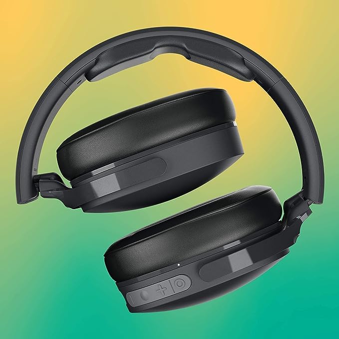 Skullcandy Hesh ANC Wireless Over-Ear Bluetooth Headphones with Extra USB-C Charging Cable, Active Noise Canceling, 22 Hrs Battery, Foldable Lightweight Design, Microphone iPhone Android - Mod White