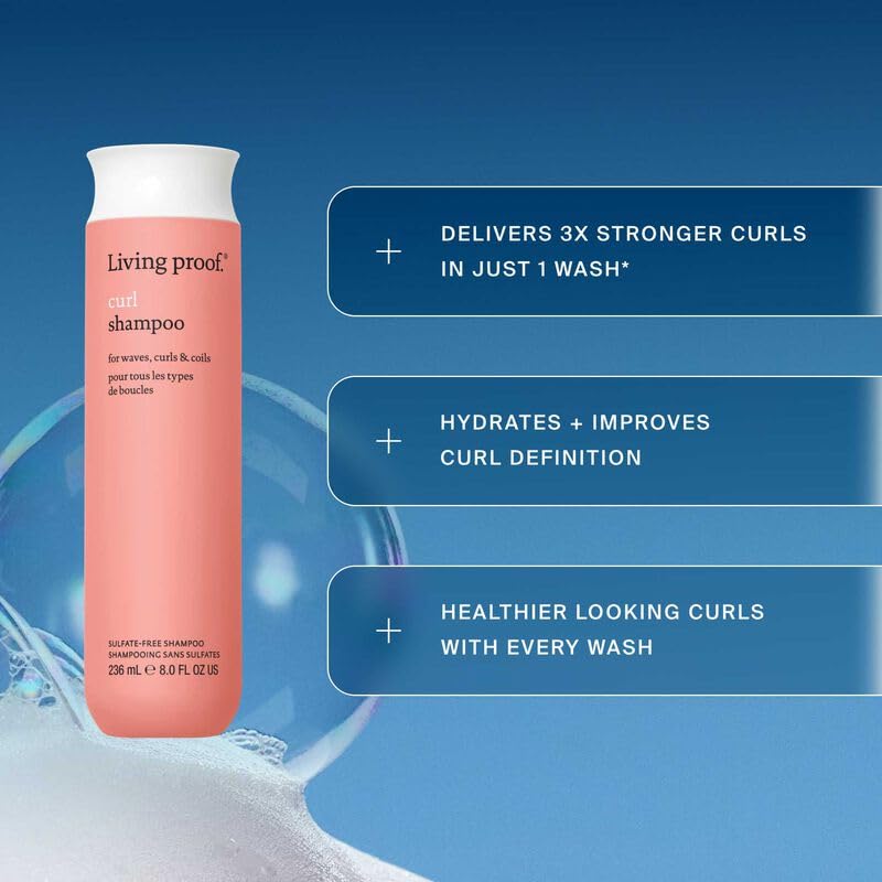 Living Proof Curly Hair Essentials Kit - Travel Size Curl Shampoo, Conditioner, Definer and Pefect hair Day Gloss Treatment ($66 value)