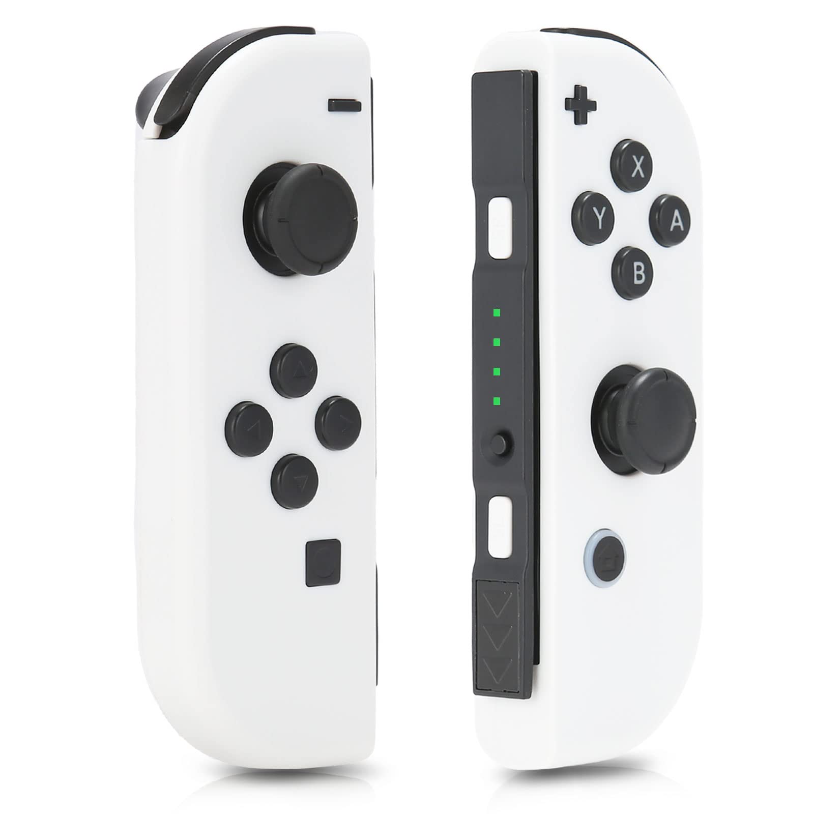 Deaecd Controller for Switch, Replacement Wireless Controllers Support Dual Vibration/Wake-up/Motion Control(White)