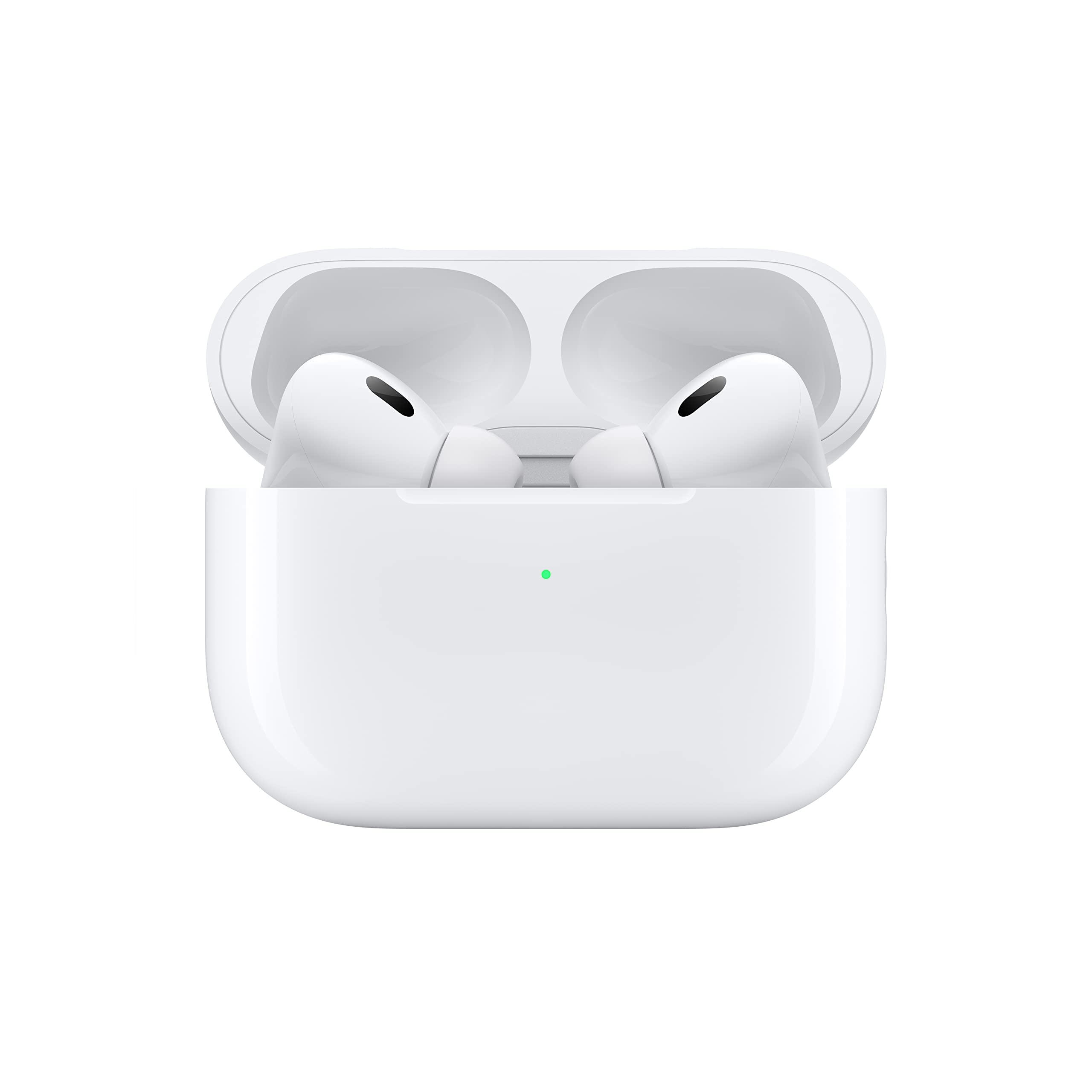Apple AirPods Pro 2 Wireless Earbuds, Active Noise Cancellation, Hearing Aid Feature, Bluetooth Headphones, Transparency, Personalized Spatial Audio, High-Fidelity Sound, H2 Chip, USB-C Charging