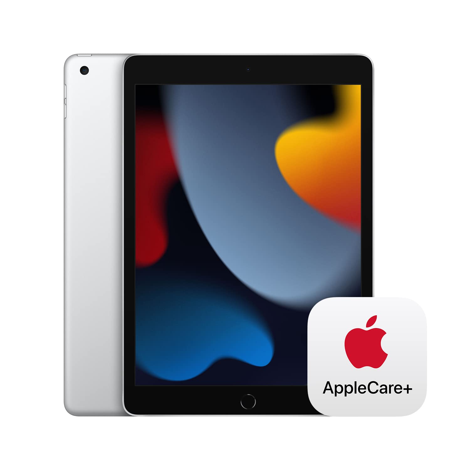 Apple iPad (9th Generation): with A13 Bionic chip, 10.2-inch Retina Display, 64GB, Wi-Fi, 12MP front/8MP Back Camera, Touch ID, All-Day Battery Life – Space Gray: WiFi 256GB Silver With AppleCare+ (2 Years)