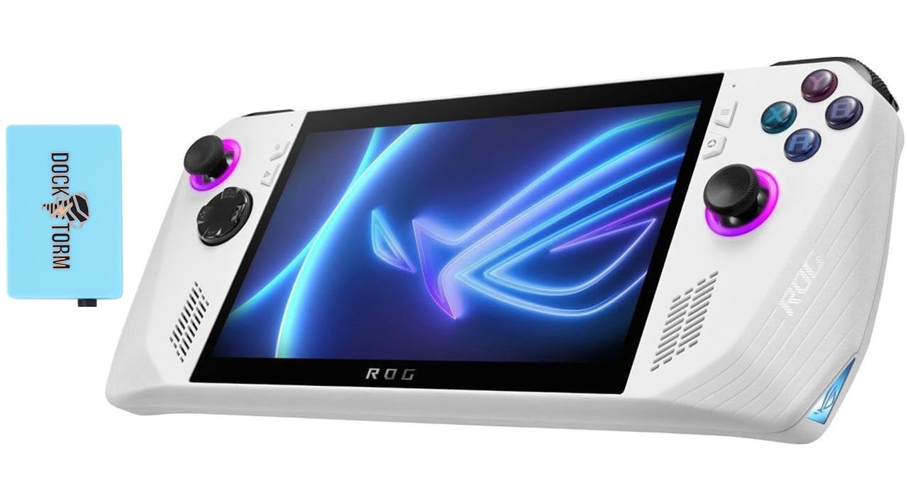 ASUS ROG Ally Gaming Handheld 7" Touchscreen FHD Display (AMD Ryzen Z1 Extreme, 16GB LPDDR5X, 2TB M.2 PCIe SSD, AMD Radeon, Fingerprint, WiFi 6E, Bluetooth 5.3, Win 11 Home) w/DKZ USB Port Expander