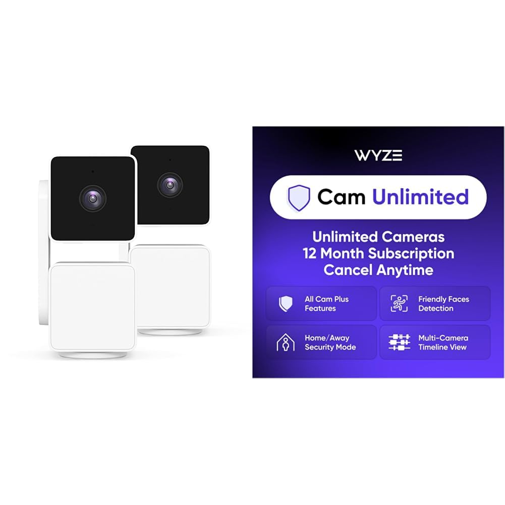WYZE Cam Pan v3, Indoor/Outdoor IP65-Rated 1080p Pan/Tilt/Zoom Wi-Fi Smart Home Security Camera with Color Night Vision, 2-Way Audio, Compatible with Alexa & Google Assistant, Free Expert Setup